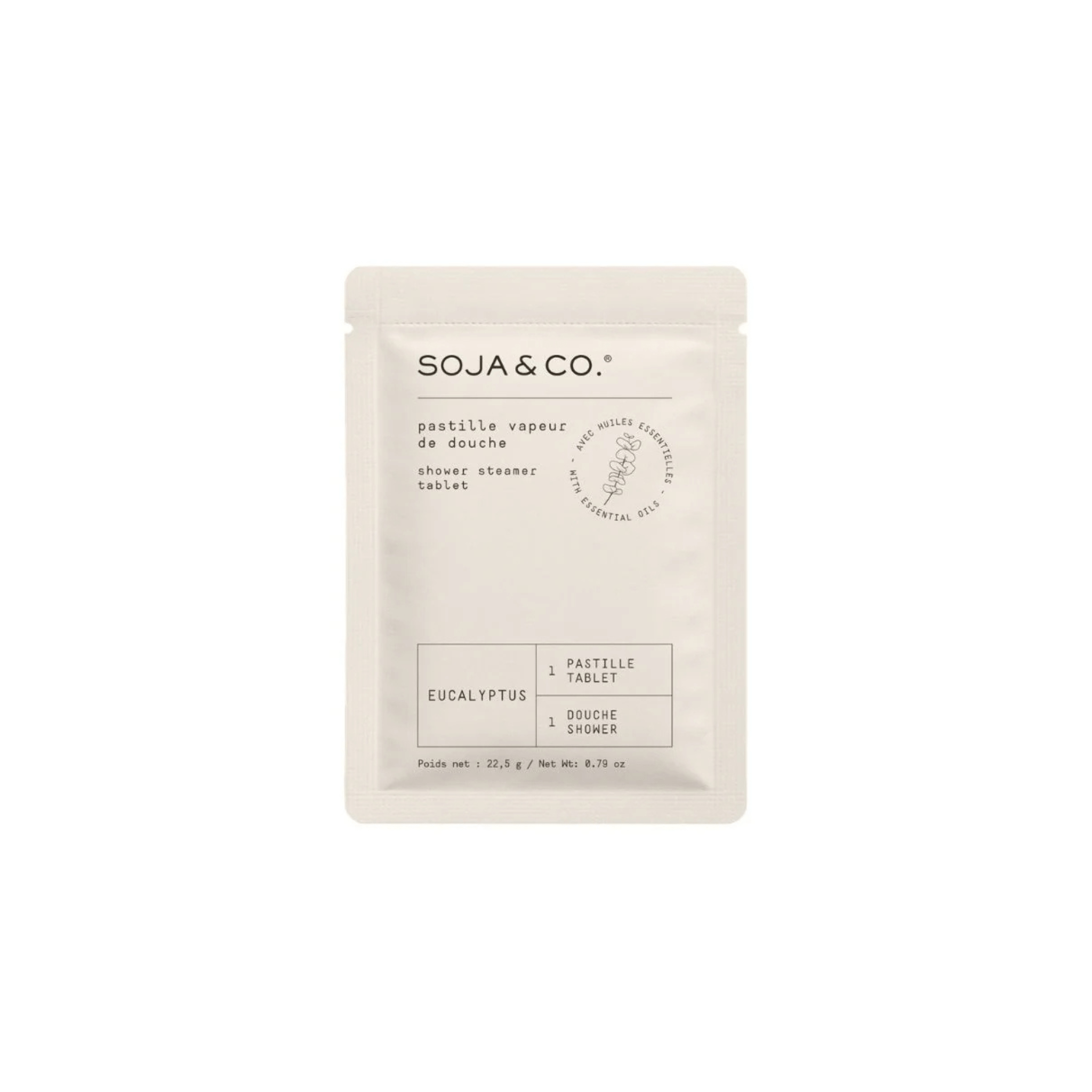 SOJA&CO. Sachet Pastille Vapeur De Douche Eucalyptus - 1 Pastille - Concept C. Shop