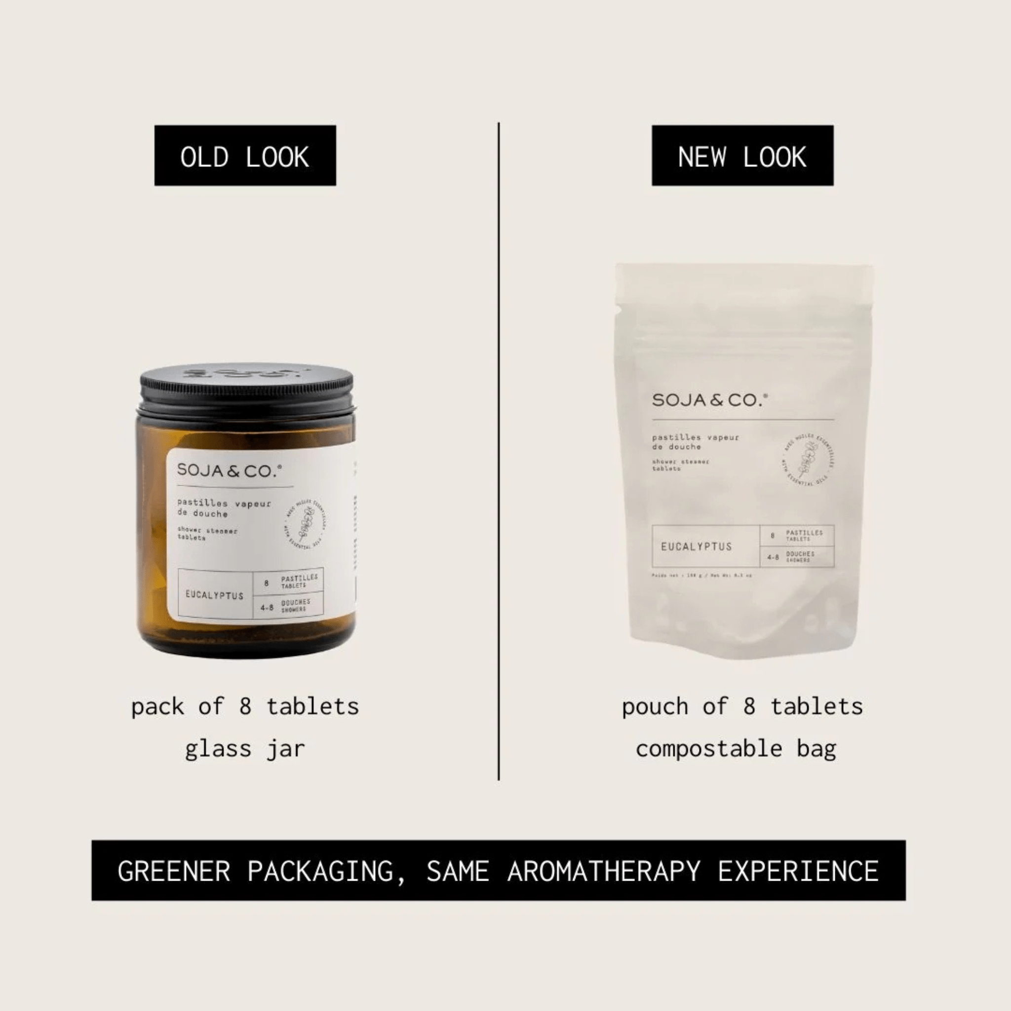 SOJA&CO. Sachet Pastilles Vapeur De Douche Eucalyptus - 8 Pastilles - Concept C. Shop