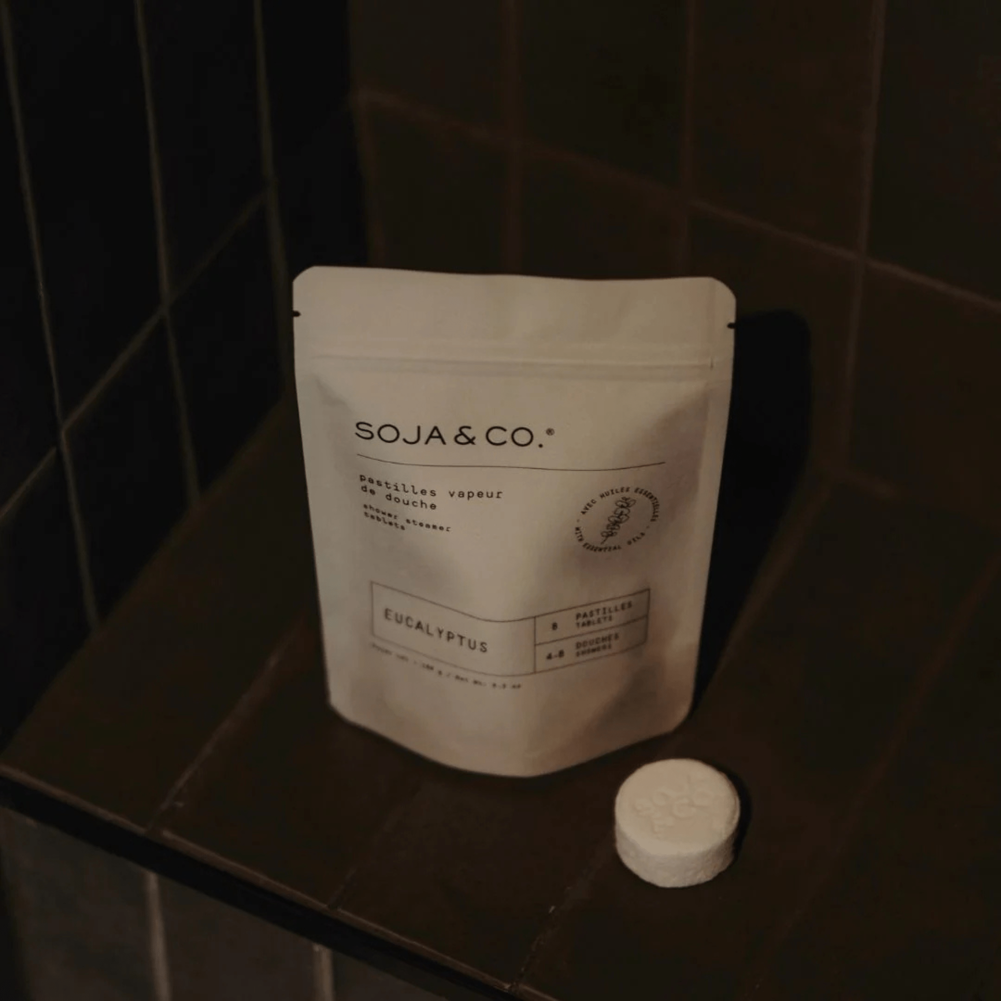 SOJA&CO. Sachet Pastilles Vapeur De Douche Eucalyptus - 8 Pastilles - Concept C. Shop