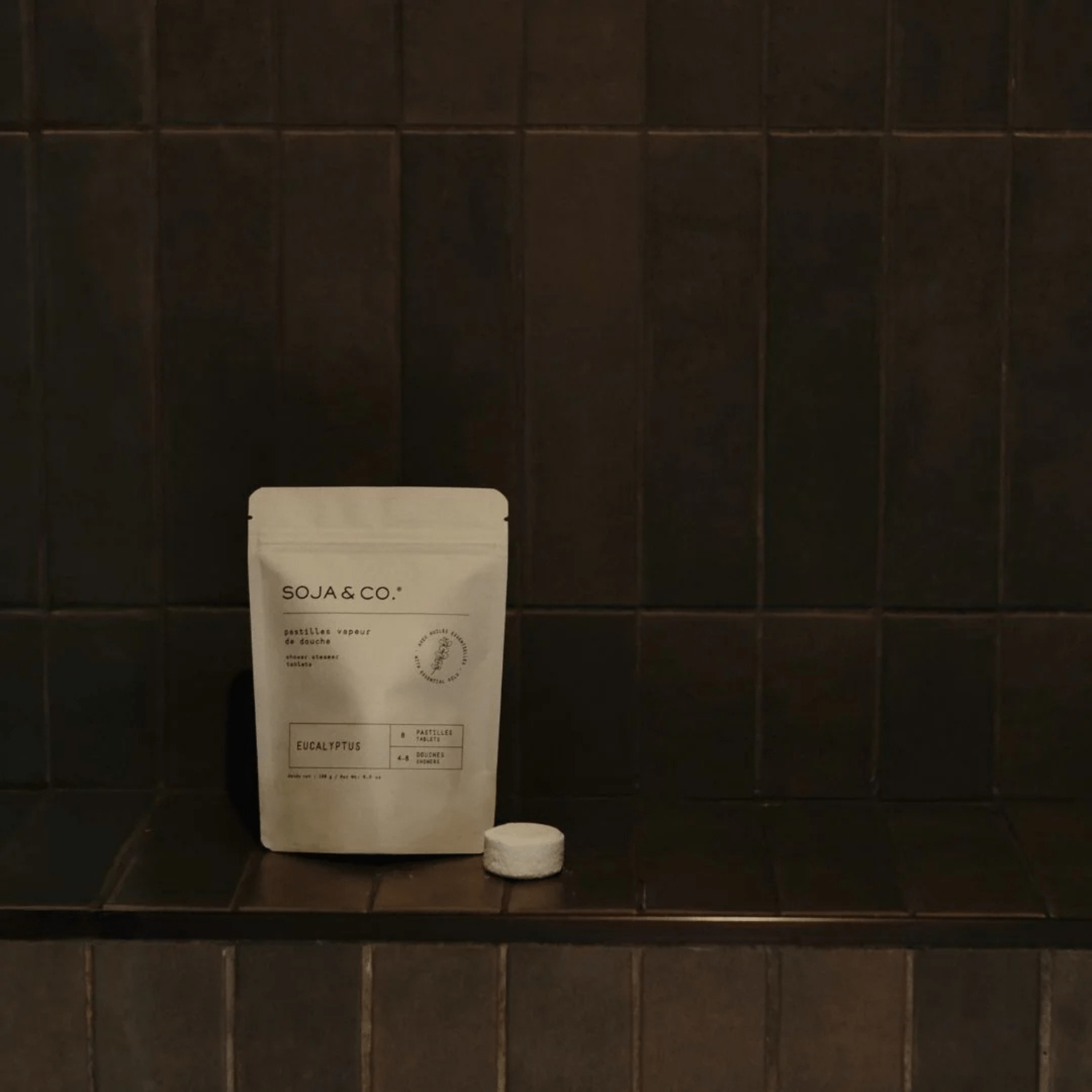 SOJA&CO. Sachet Pastilles Vapeur De Douche Eucalyptus - 8 Pastilles - Concept C. Shop