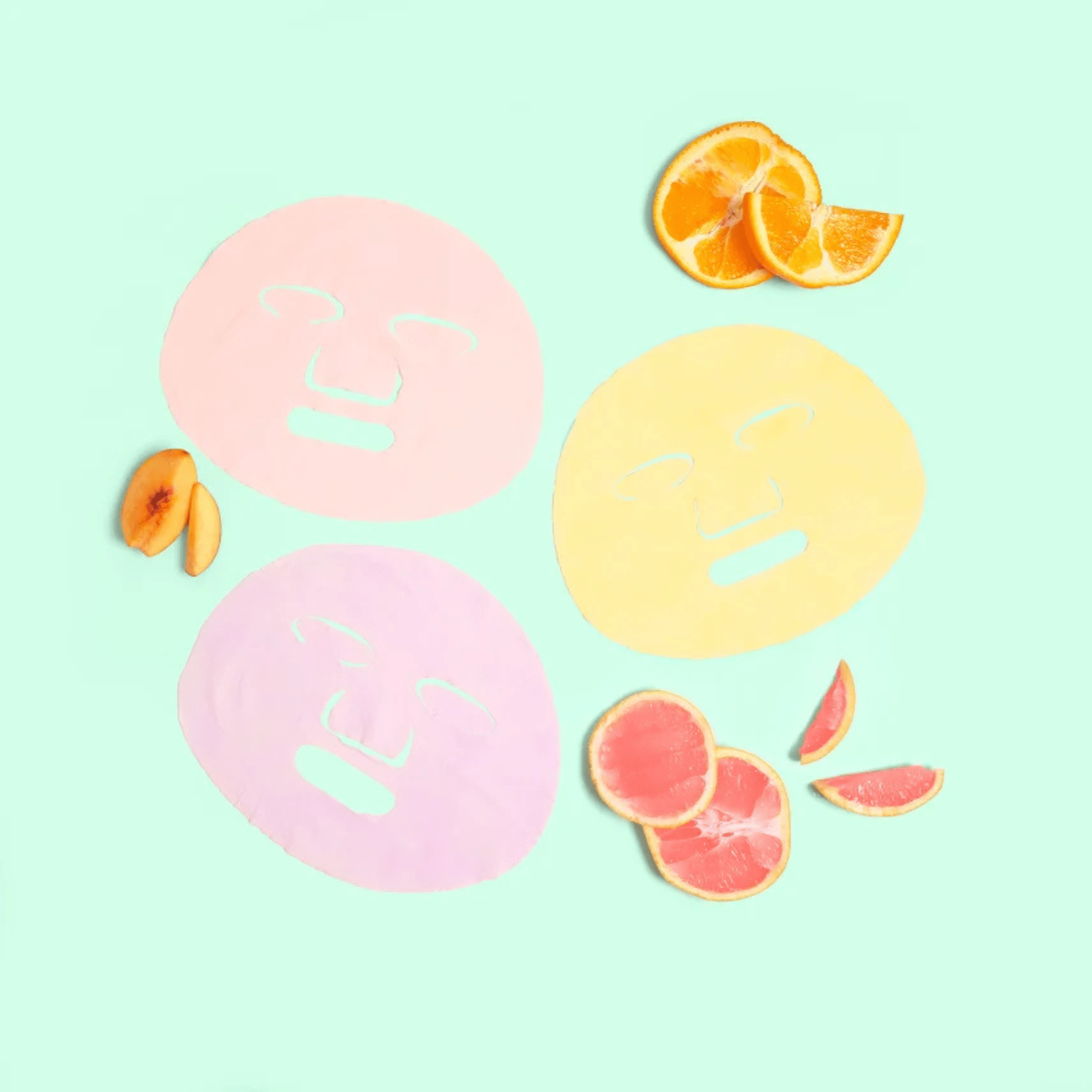 Spa Life. Masque Matifiant Pour Le Visage En Tissu Extraits Naturels De Nectarine - 1 Unité - Concept C. Shop