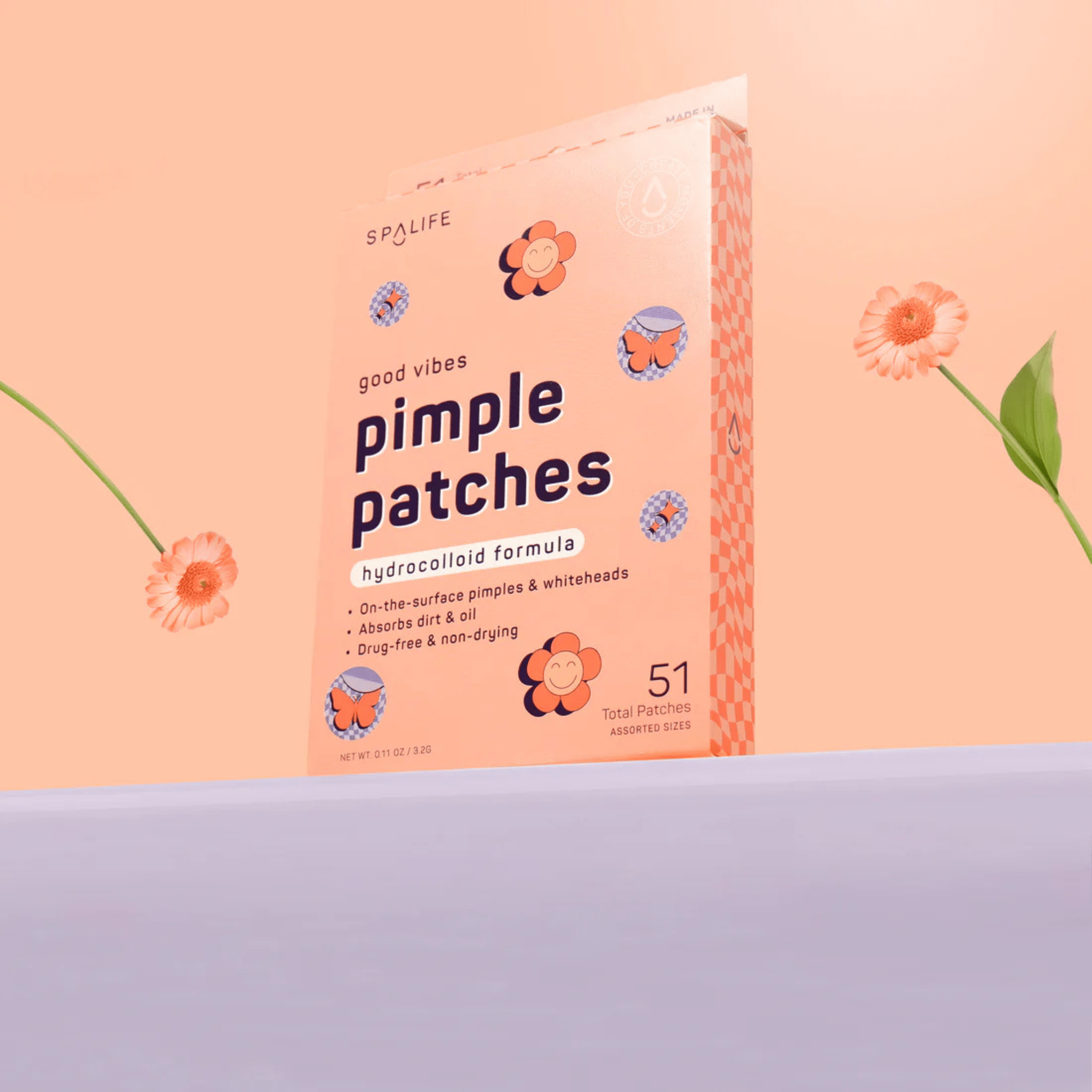 Spa Life. Patchs Anti - Boutons Good Vibes - 51 Unités - Concept C. Shop