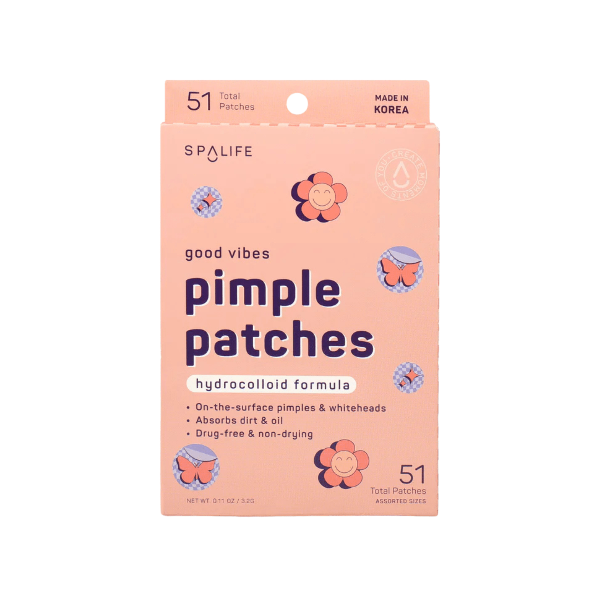 Spa Life. Patchs Anti - Boutons Good Vibes - 51 Unités - Concept C. Shop