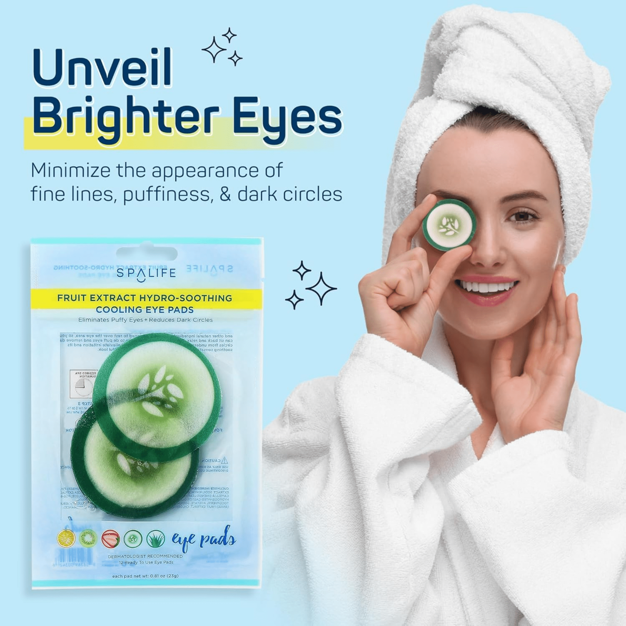 Spa Life. Patchs Rafraîchissant Pour Les Yeux - 6 Paires - Concept C. Shop