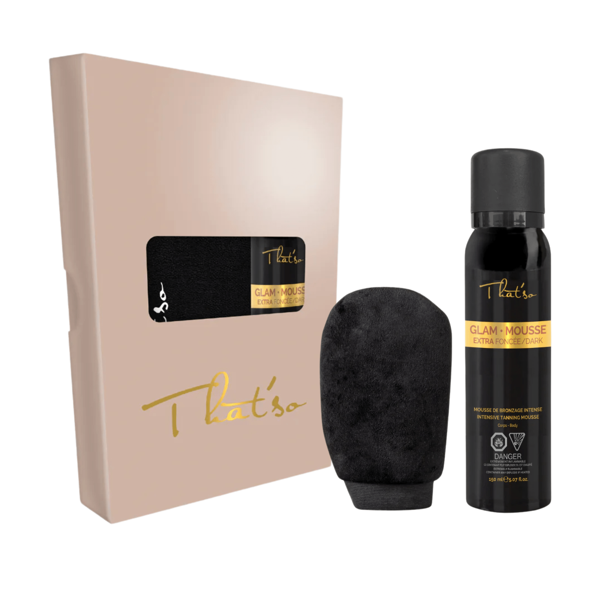 That'So. Coffret Extra Dark Glow - Glam Mousse Et Gant Applicateur - Concept C. Shop