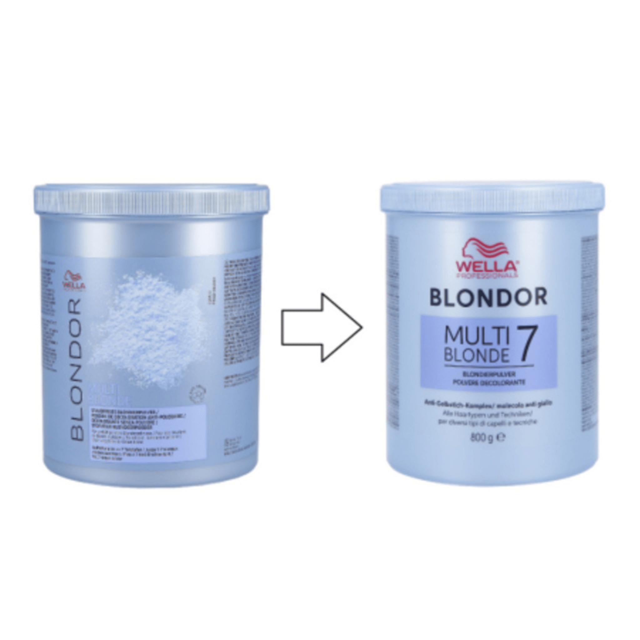 Wella. Blondor Poudre Décolorante Multi Blonde 7 - 800 g - Concept C. Shop