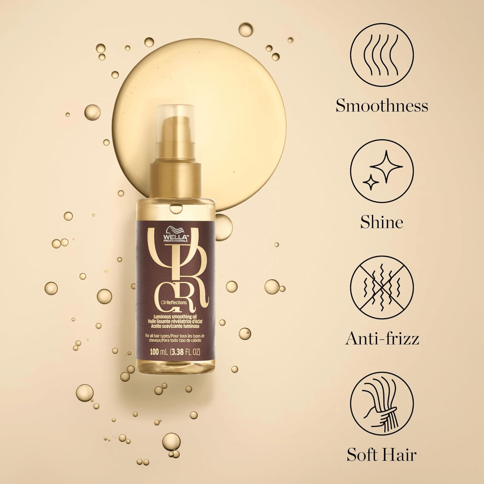 Wella. Oil Reflections Huile Lissante Révélatrice D'Éclat - 30 ml - Concept C. Shop
