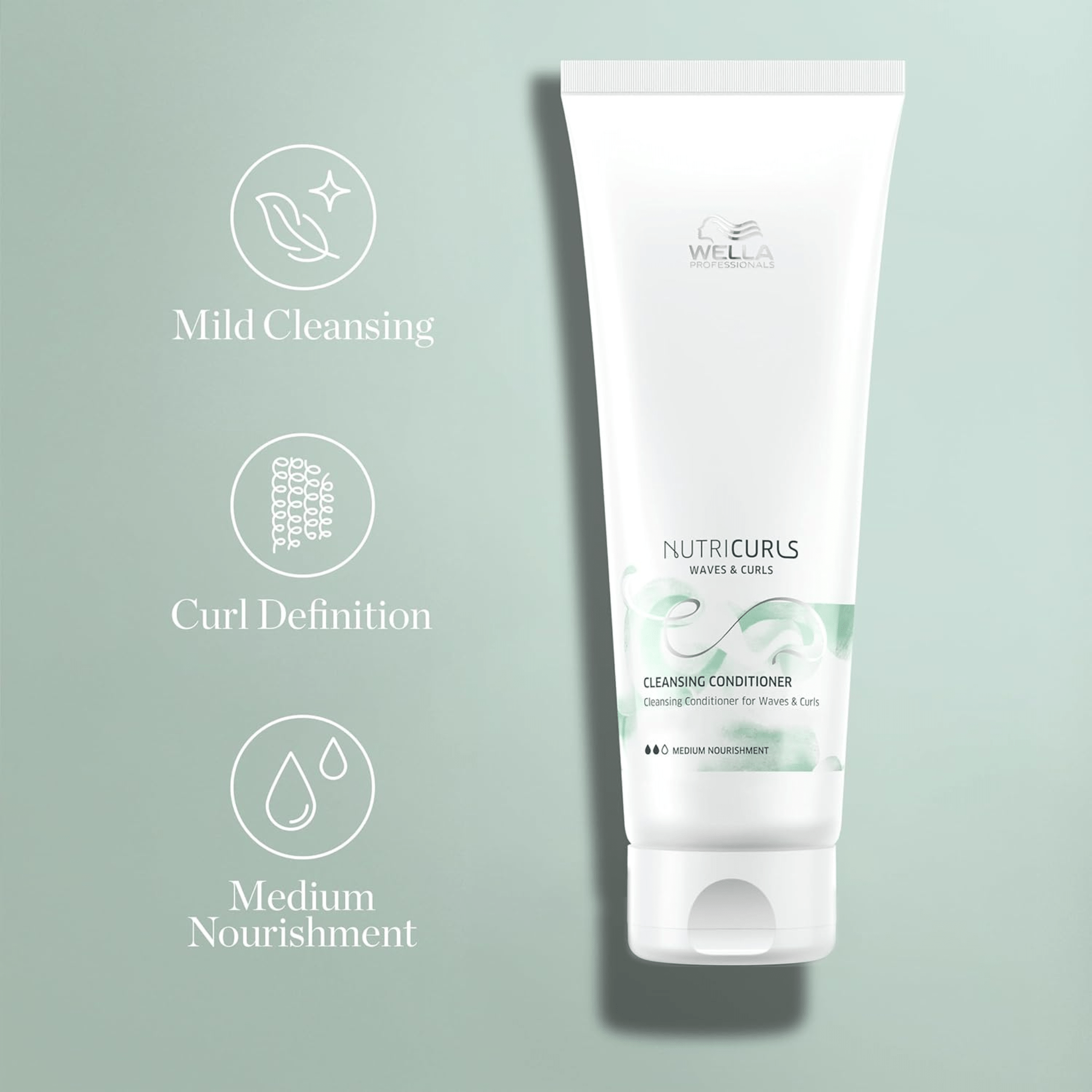 Wella. Revitalisant Nettoyant Nutricurls Curls and Waves - 250 ml - Concept C. Shop