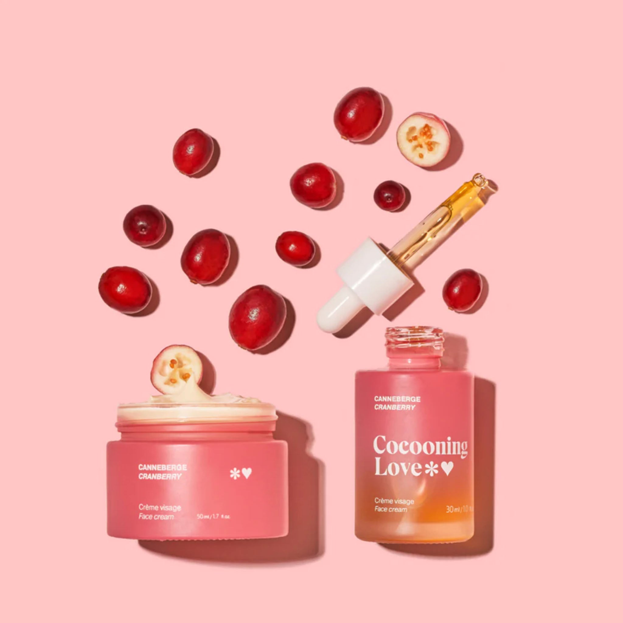Cocooning Love. Crème Visage Peaux Normales à Sèches Canneberge - 50 ml