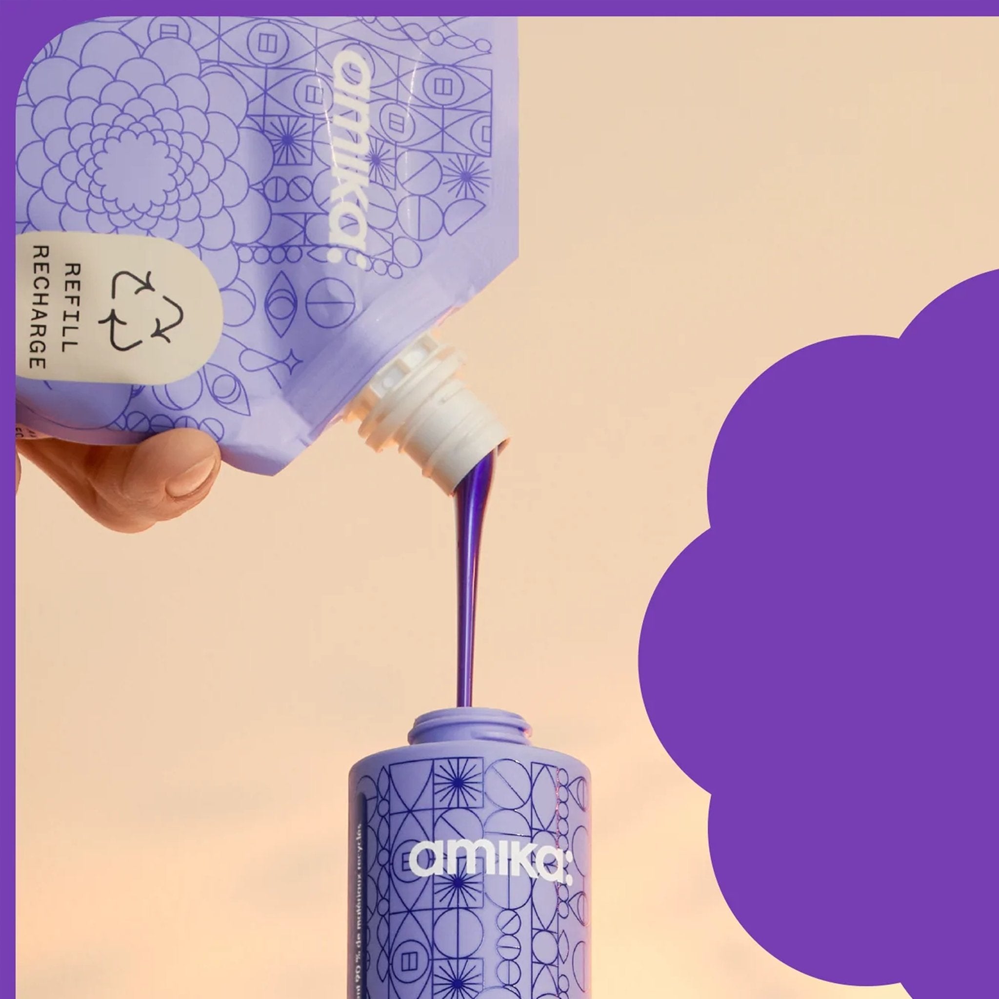 Amika. Après-Shampoing Cheveux Blonds Polaires Bust Your Brass (recharge) - 500 ml - Concept C. Shop