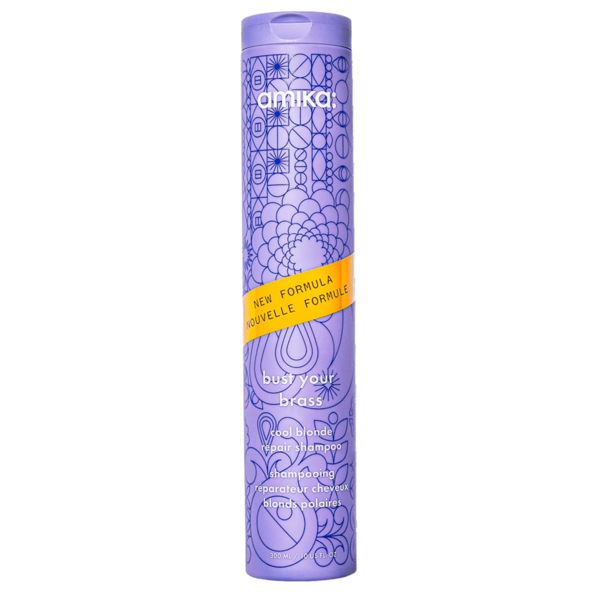 Amika. Shampoing Réparateur pour Blonds Froids Bust Your Brass - 300 ml - Concept C. Shop