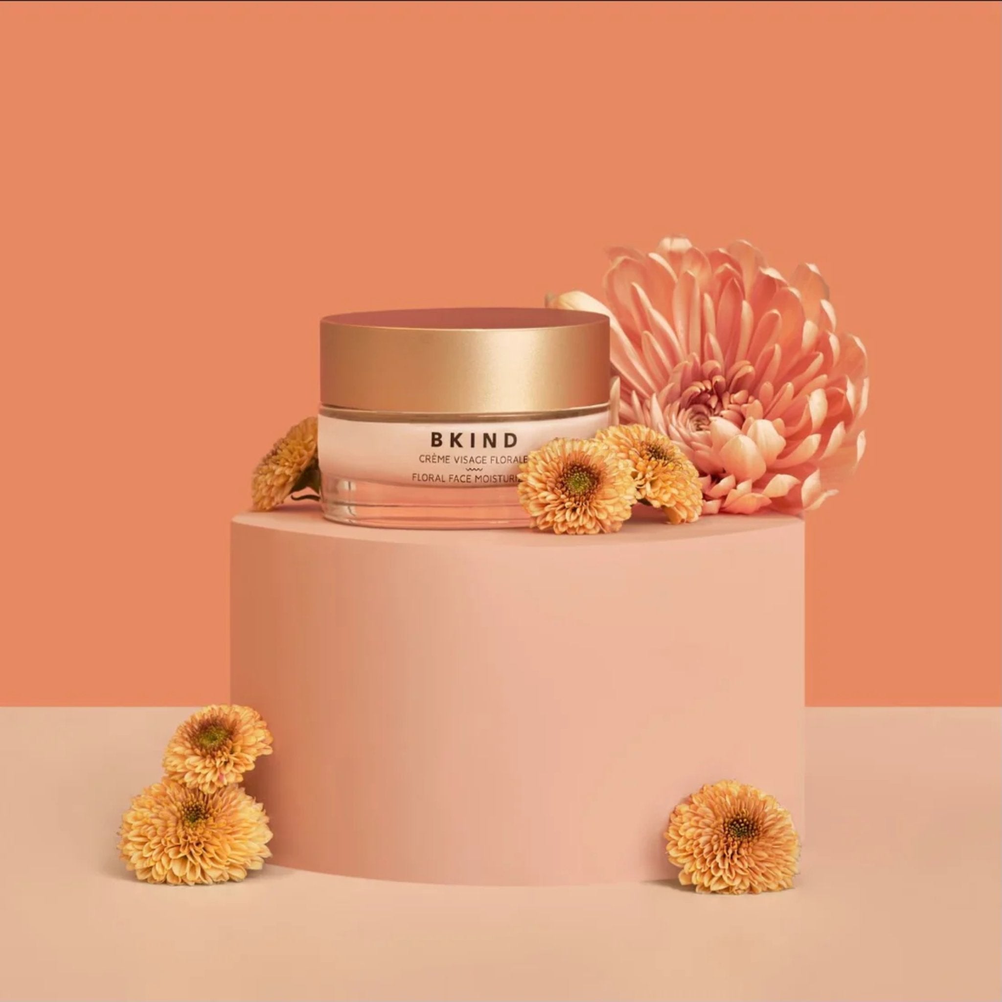 Bkind. Crème Hydratante Visage Florale avec Acide Hyaluronique - 45 ml - Concept C. Shop