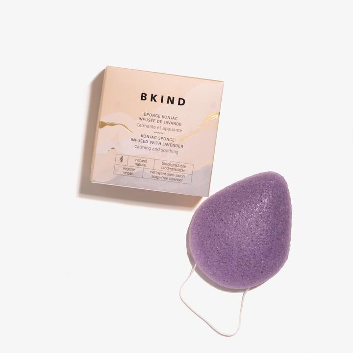 BKIND. Éponge Konjac pour le Visage - Lavande - Concept C. Shop