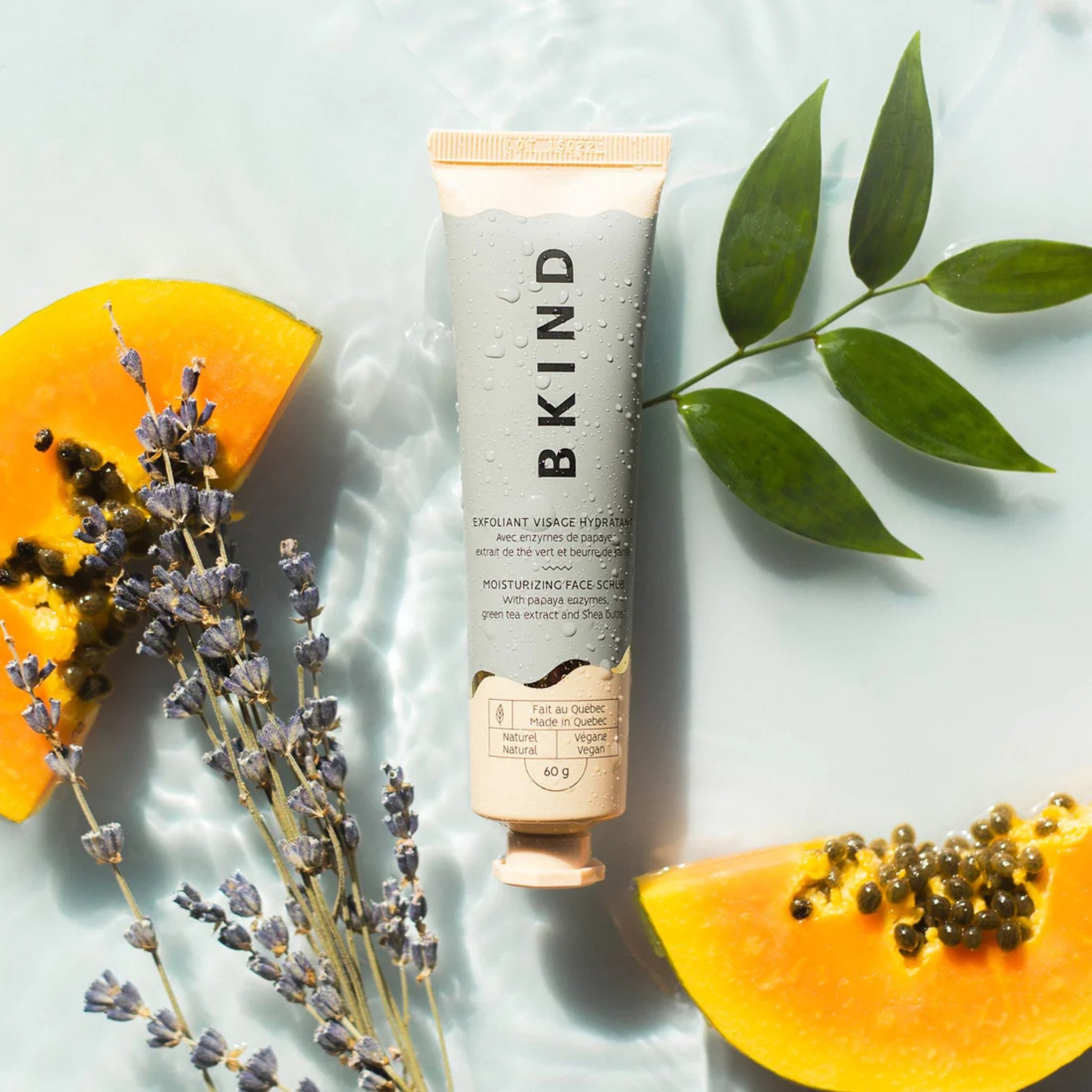 Bkind. Exfoliant Hydratant Visage avec Enzymes de Papaye et Extrait de Thé Vert - 60 gr - Concept C. Shop