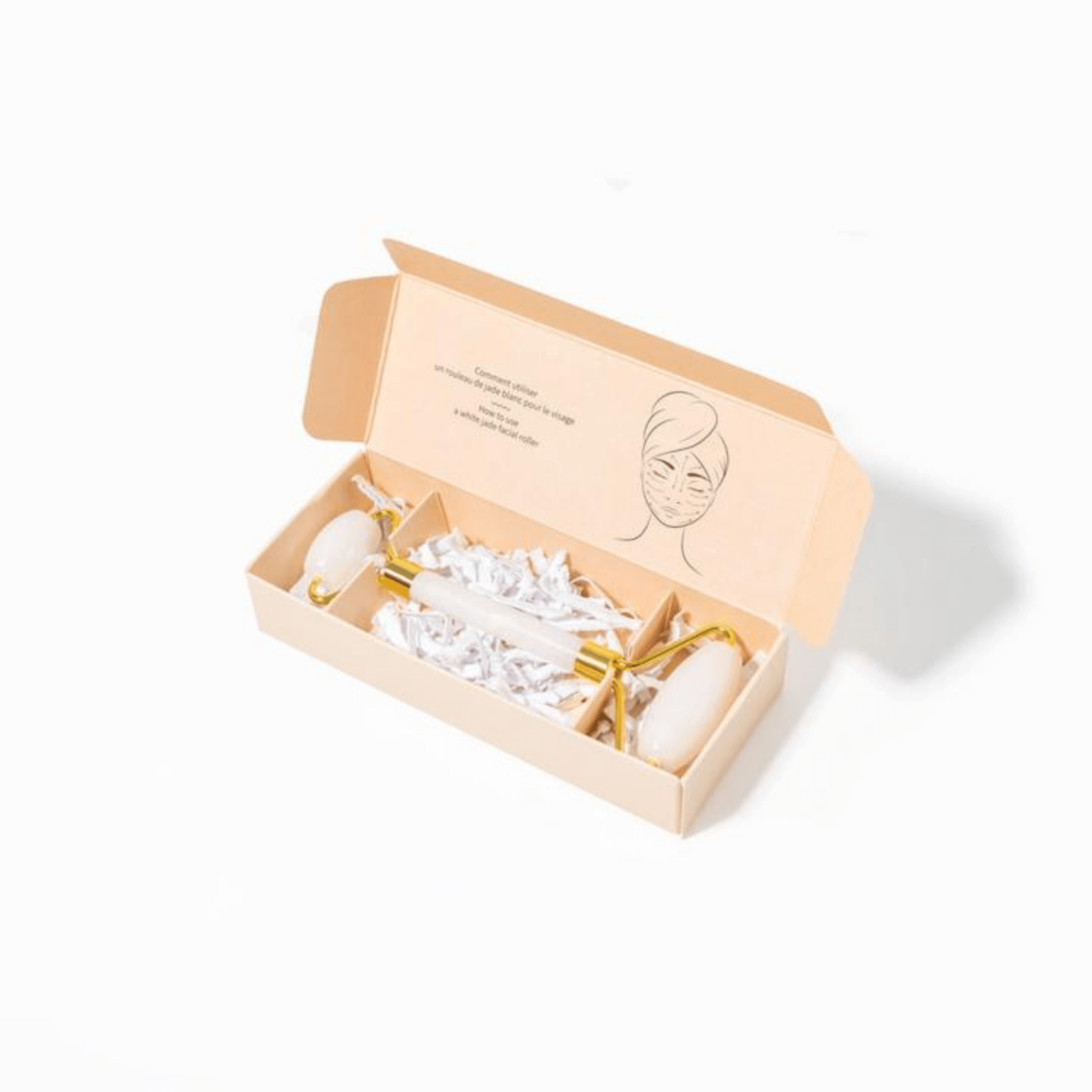 BKIND. Rouleau de Jade Blanc pour le Visage - Concept C. Shop