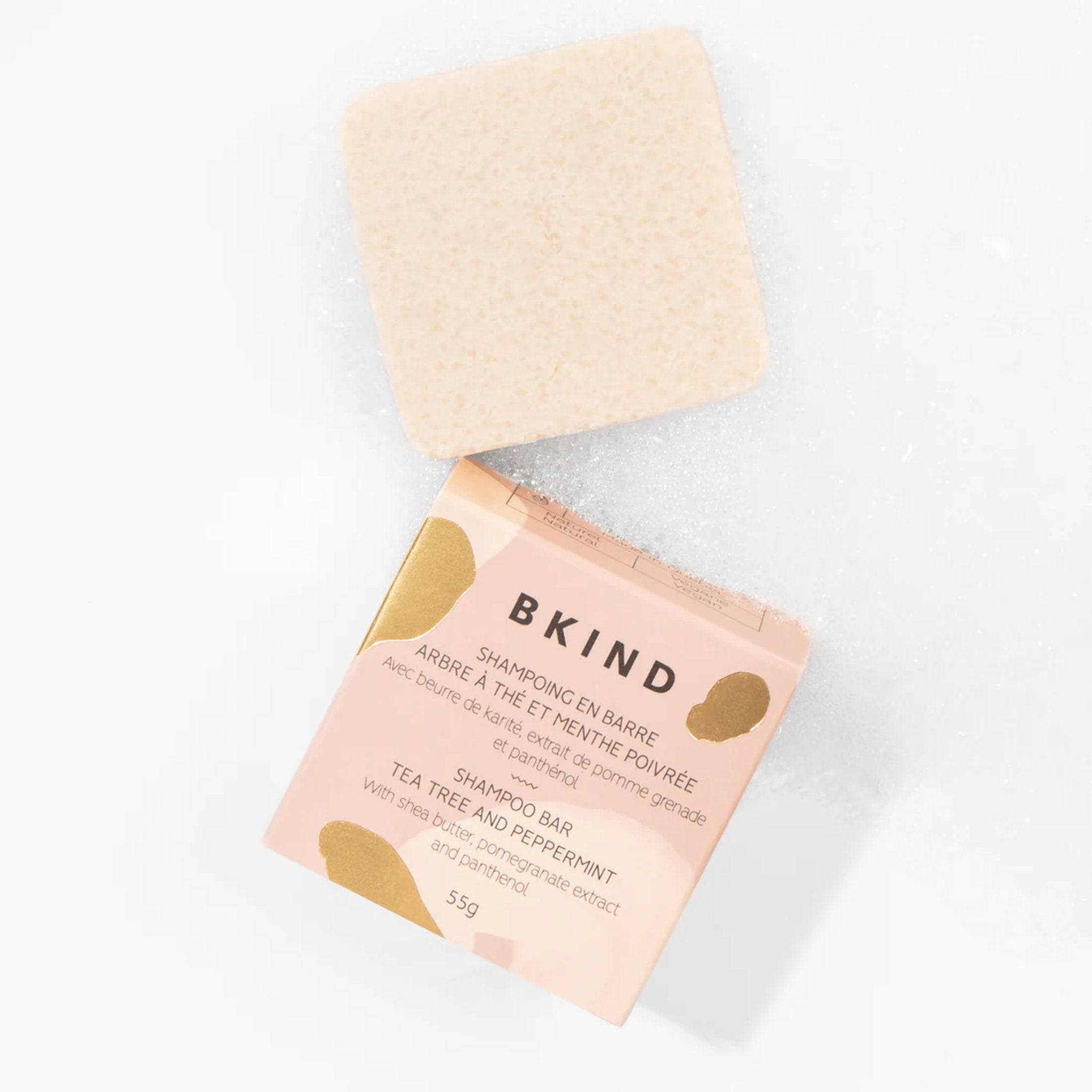 BKIND. Shampoing en Barre - Cheveux Colorés ou Blancs - 55 g - Concept C. Shop