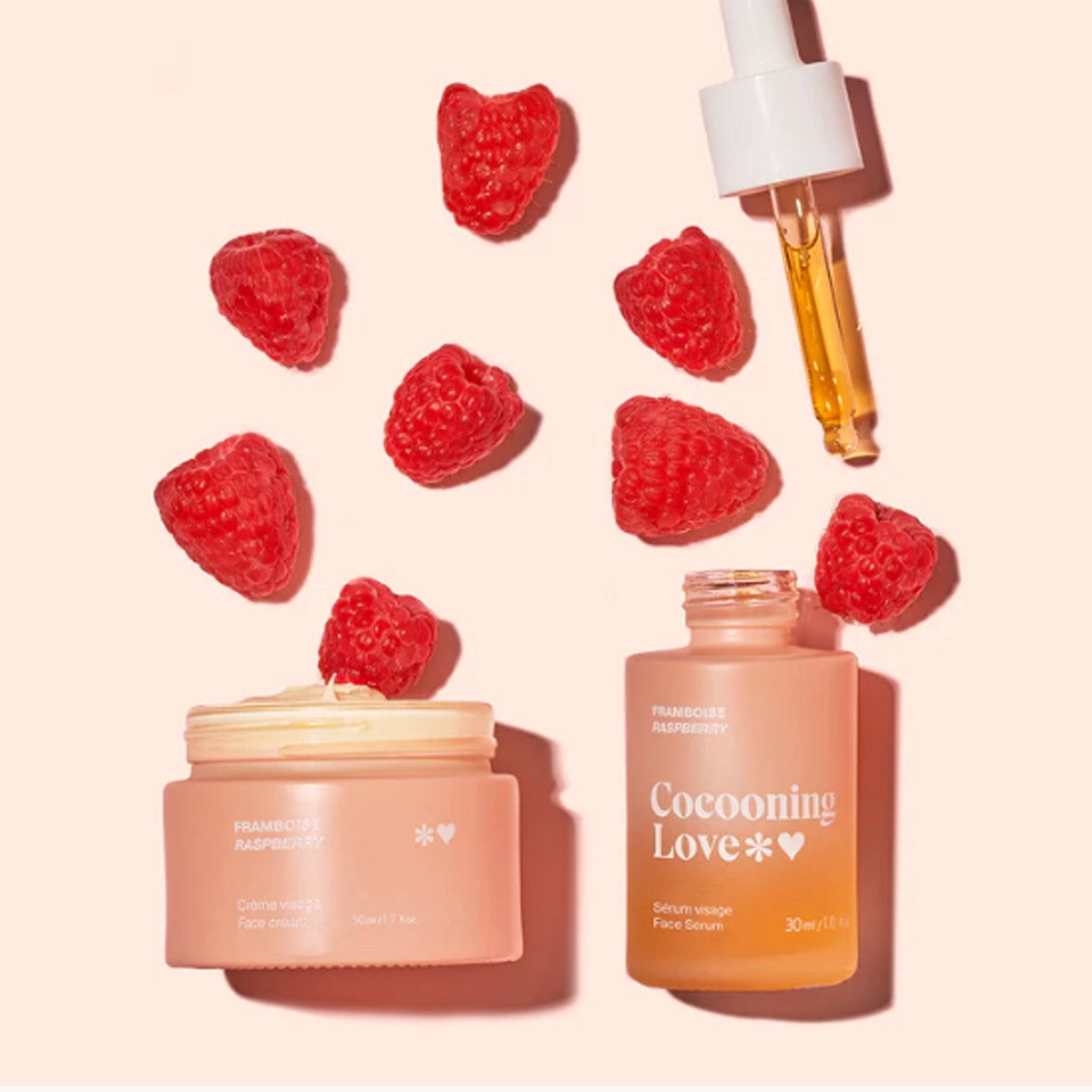 Cocooning Love. Serum Visage Peaux Mixtes a Grasses Framboise - 30 ml - Concept C. Shop