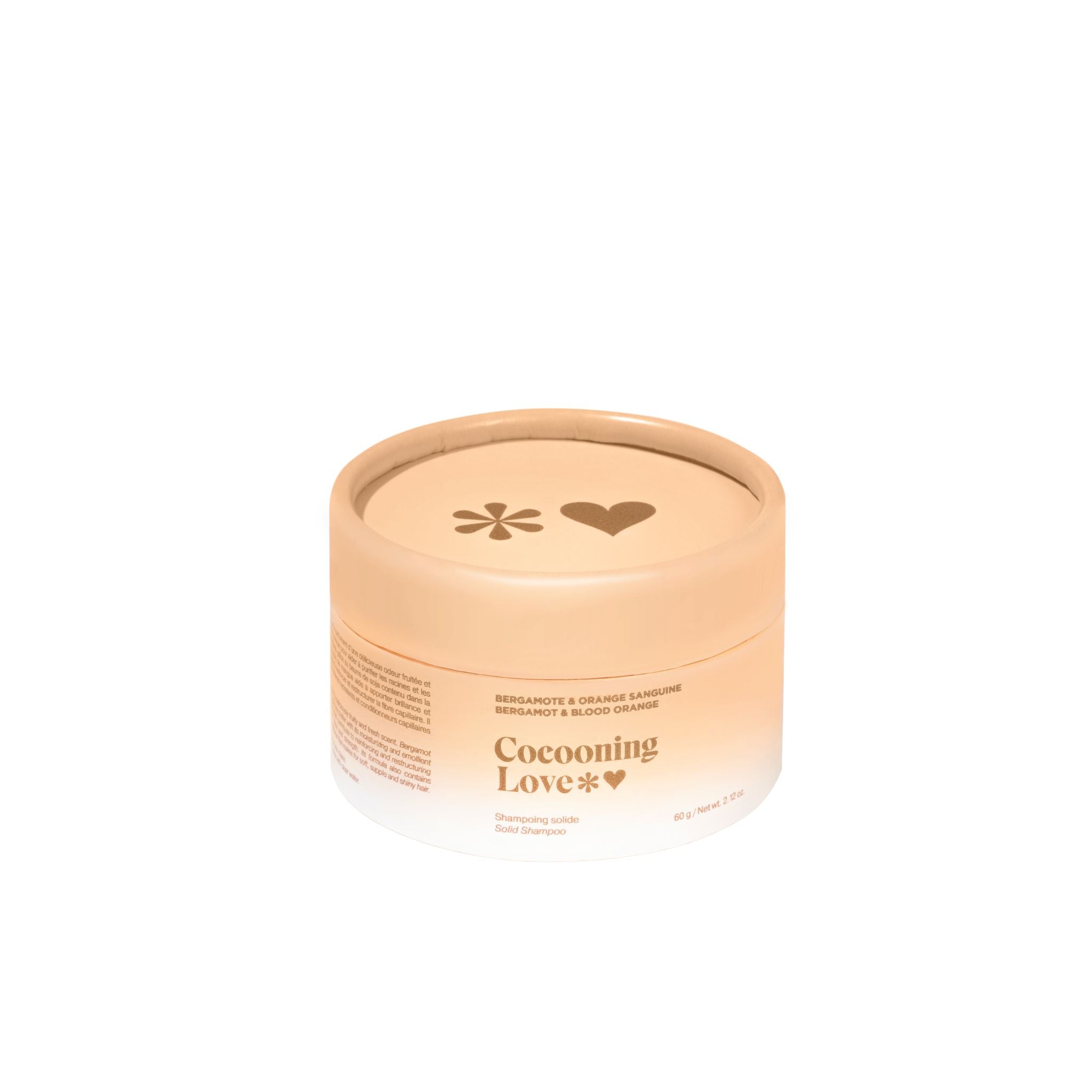 Cocooning Love. Shampoing Solide Bergamote, Orange Sanguine et Eucalyptus - 60 g - Concept C. Shop