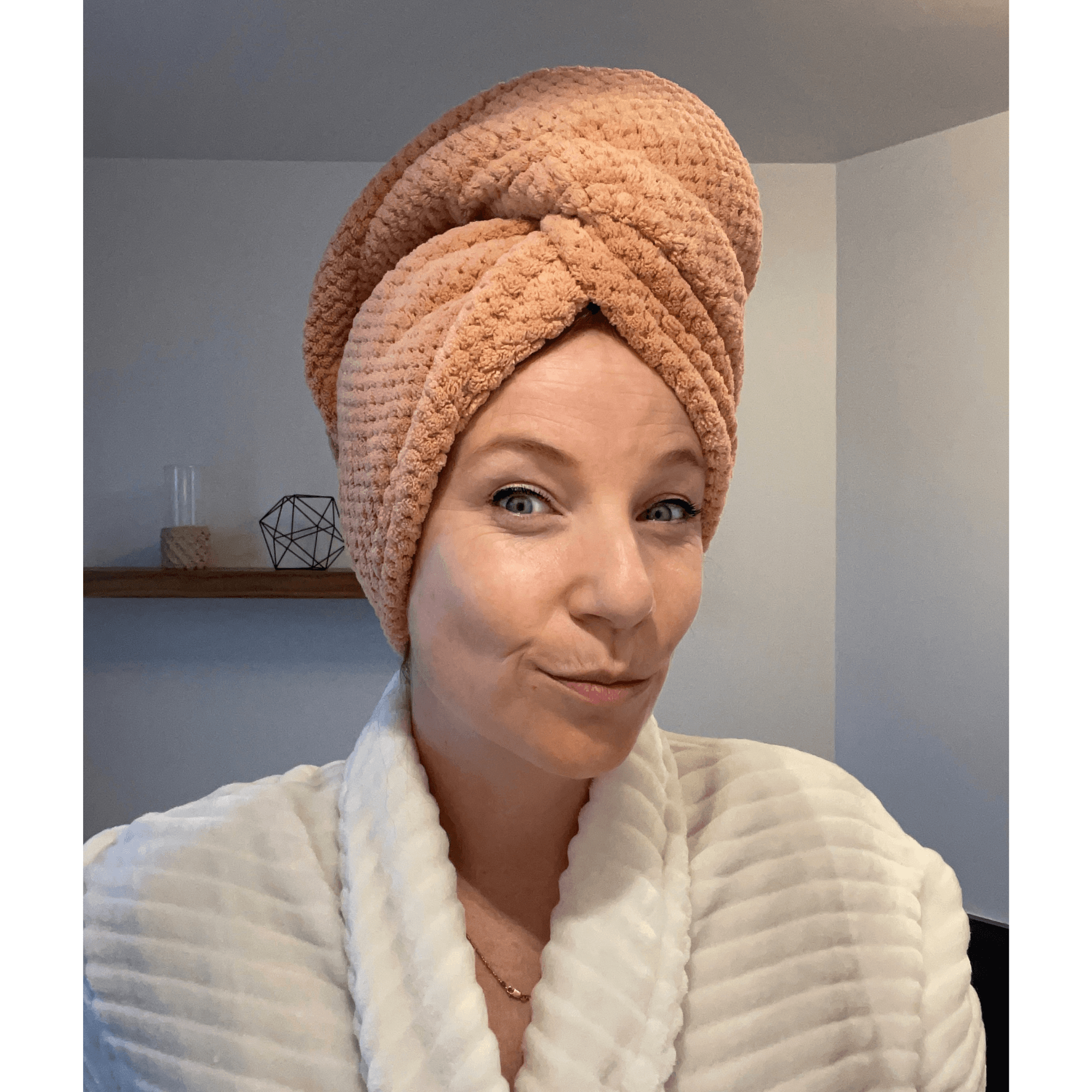 Concept C. Serviette de Tête en Microfibre - Rose - Concept C. Shop