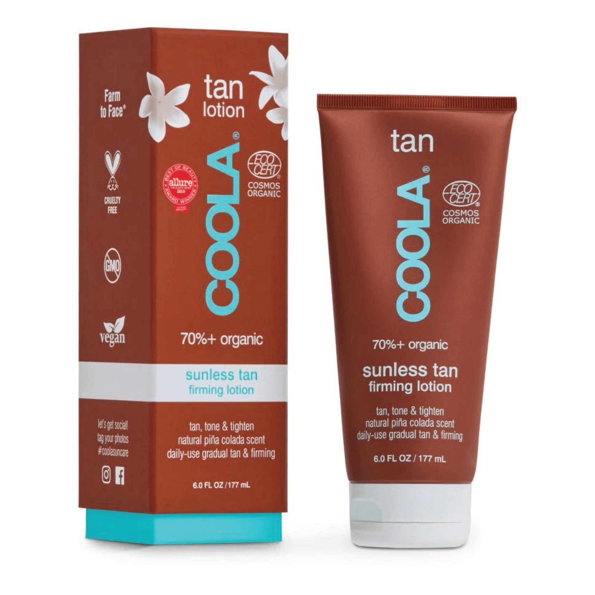 Coola. Lotion Raffermissante de Bronzage Progressif - 177 ml - Concept C. Shop