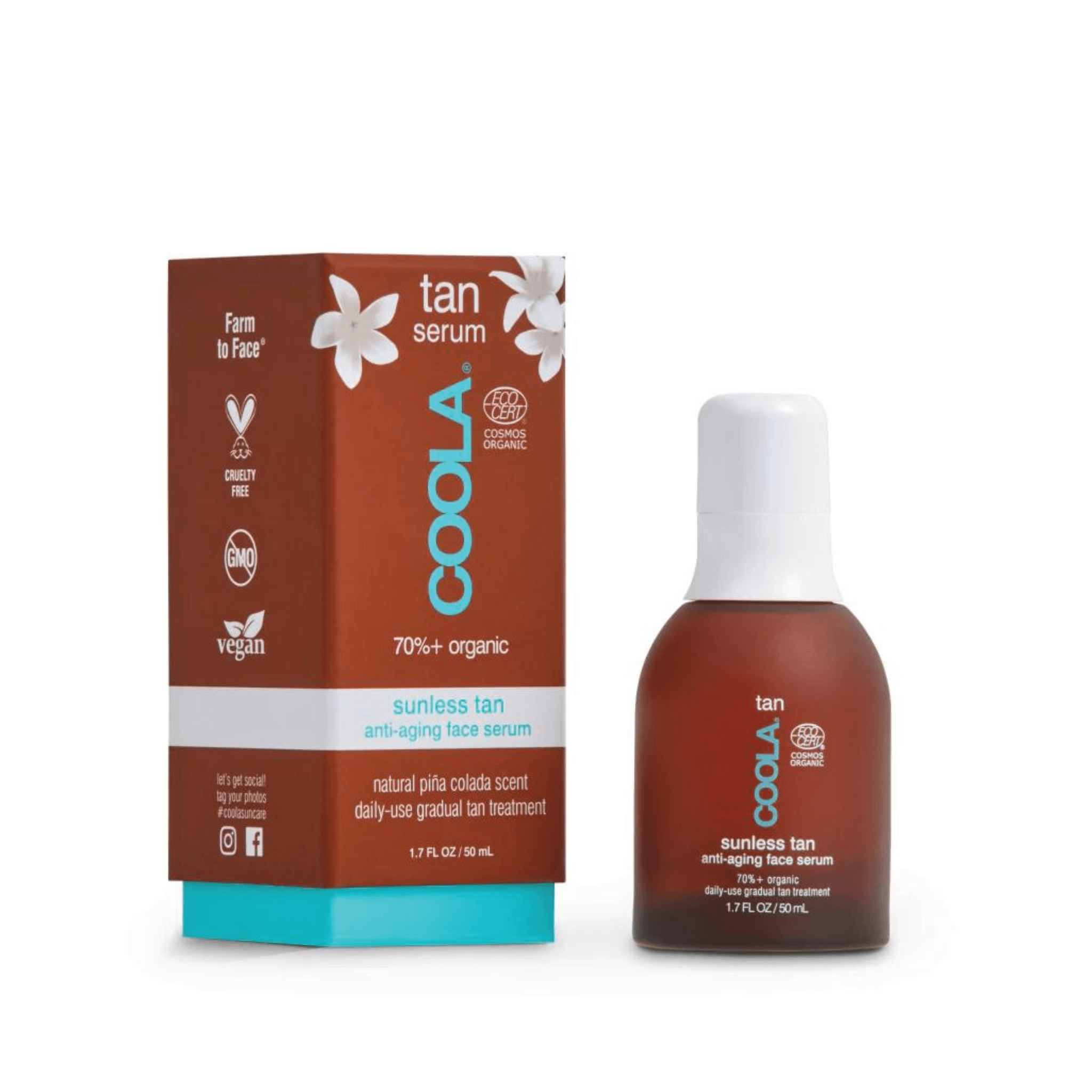 Coola. Sérum Autobronzant Anti-Âge pour le Visage - 50 ml - Concept C. Shop