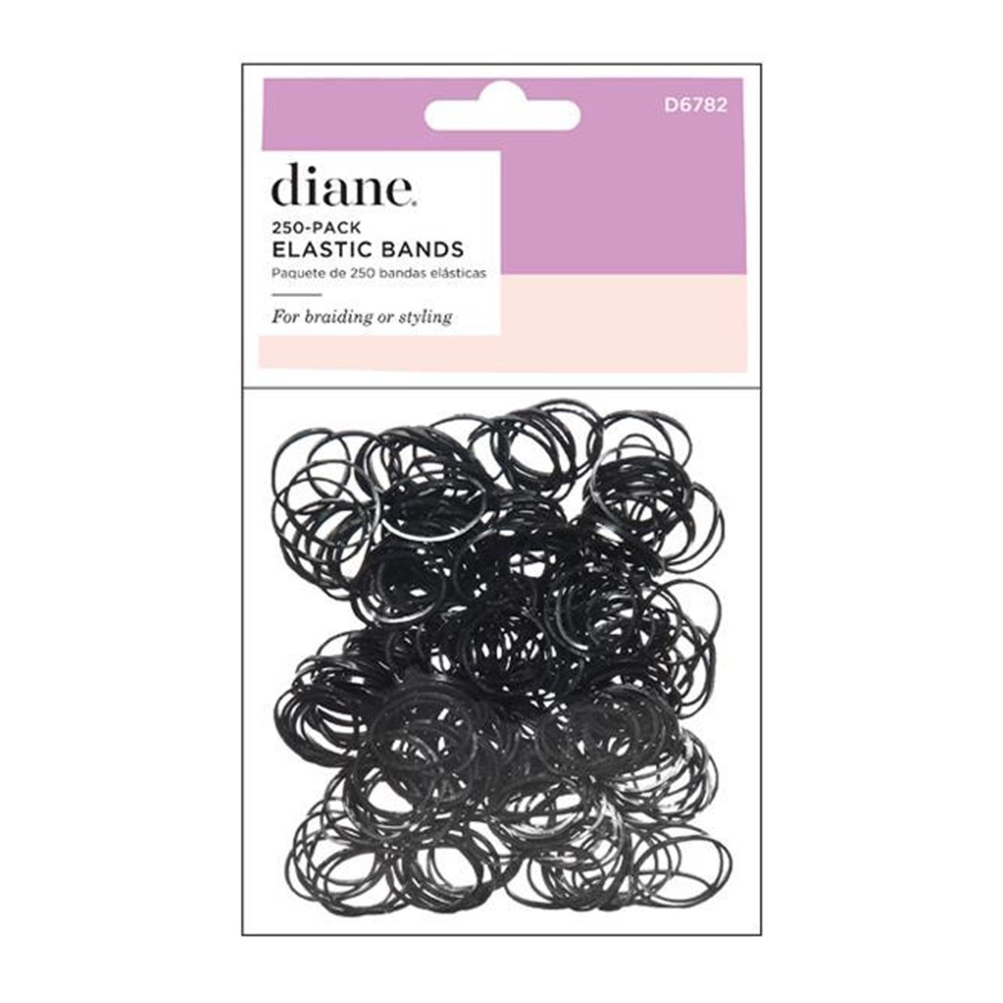 Diane. Élastiques Noirs Réguliers - Pqt. 250 - Concept C. Shop