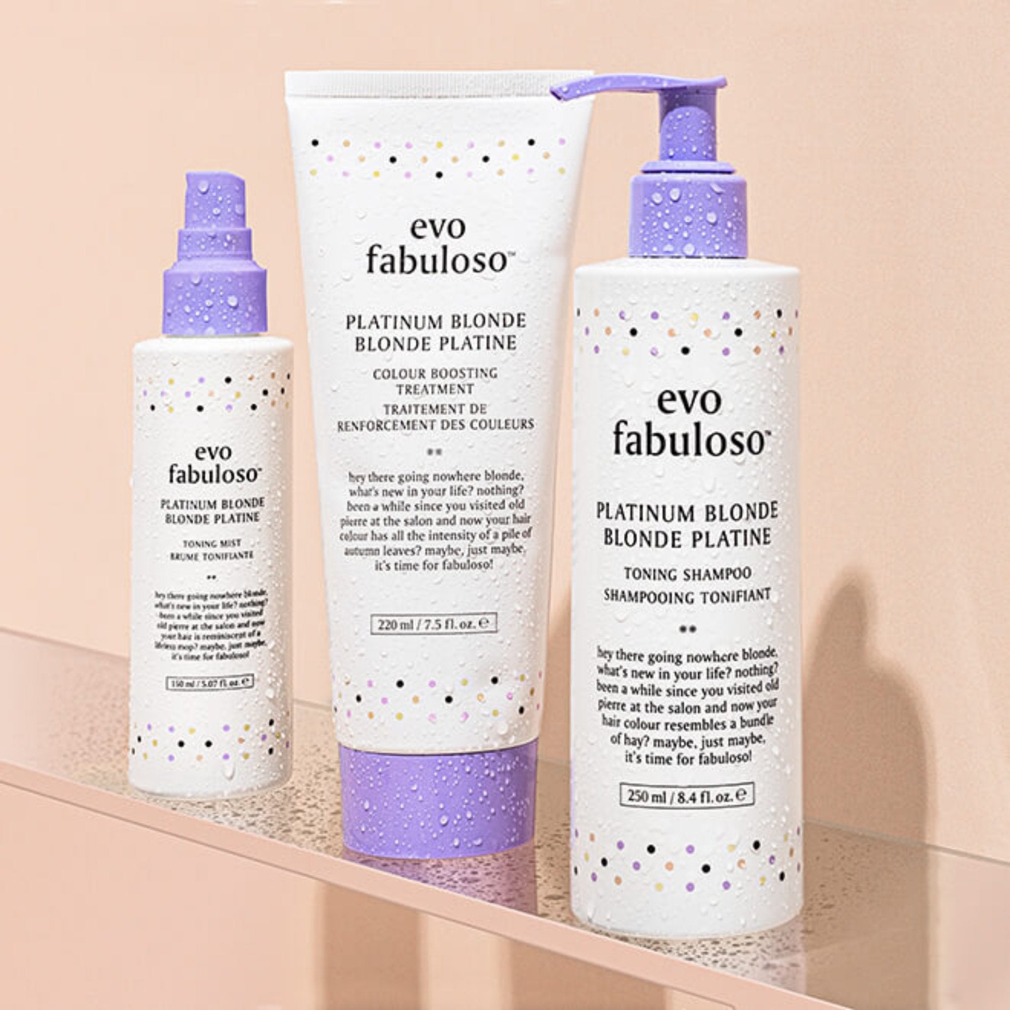 Evo. Brume Tonifiante Blonde Platine Fabuloso -140 ml - Concept C. Shop