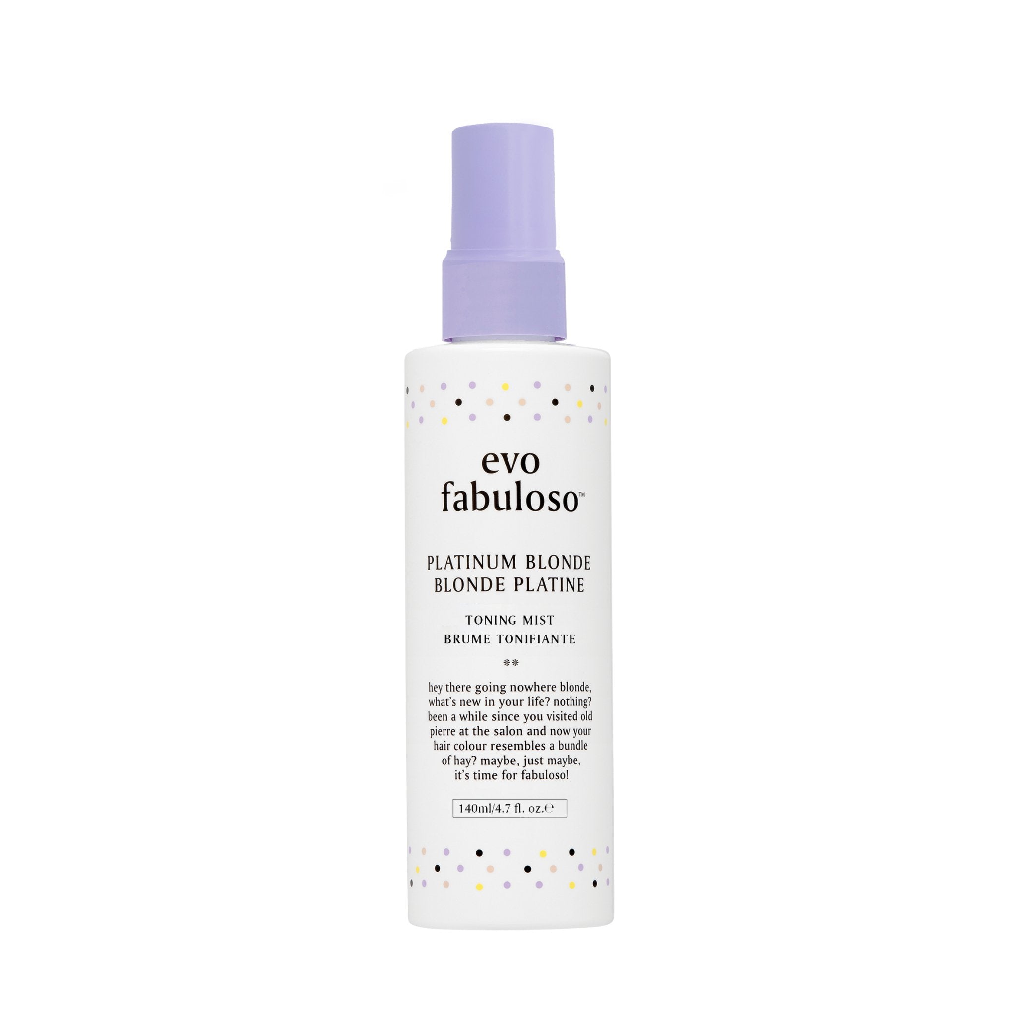 Evo. Brume Tonifiante Blonde Platine Fabuloso -140 ml - Concept C. Shop