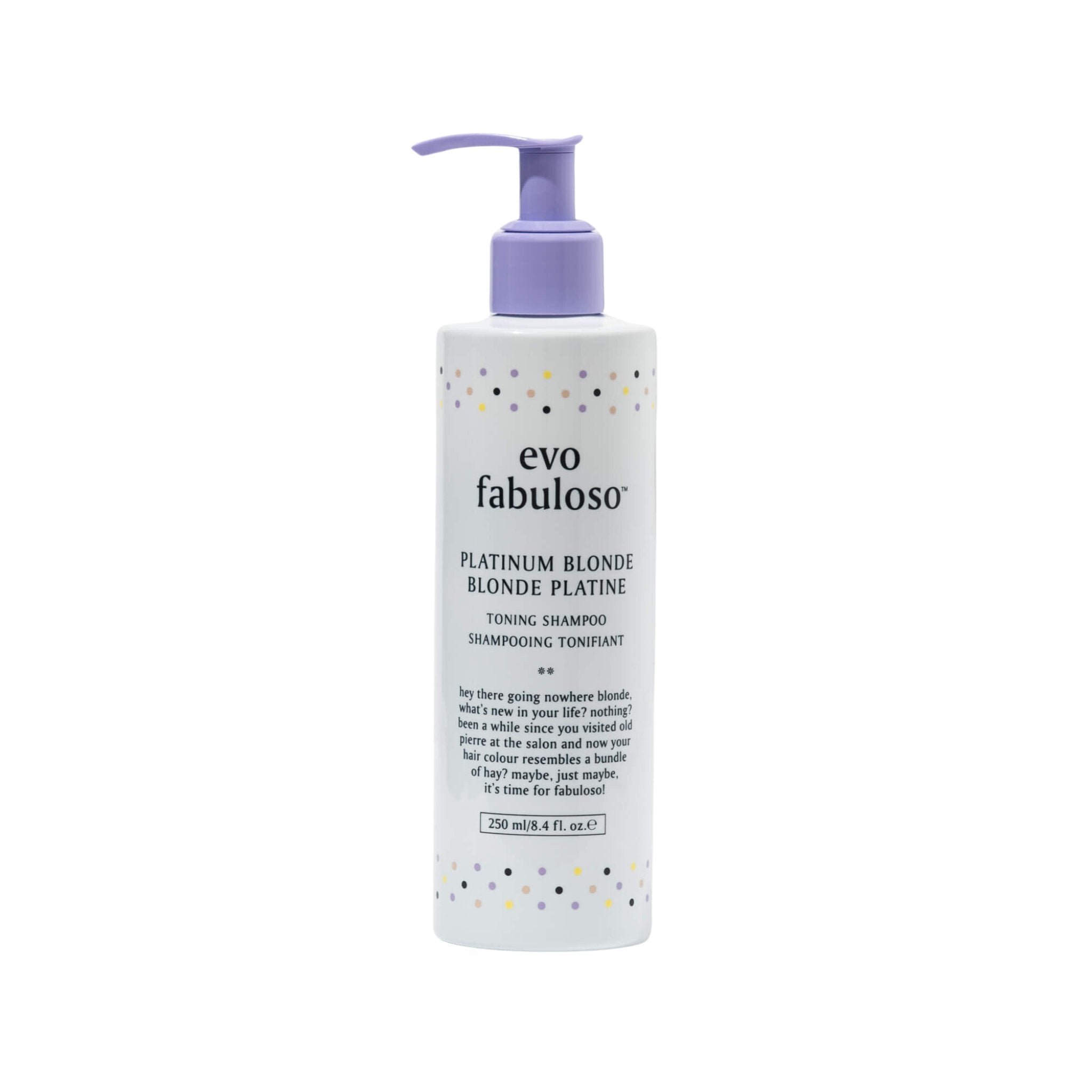 Evo. Fabuloso Shampooing Rehausseur Blonde Platine - 250 ml - Concept C. Shop