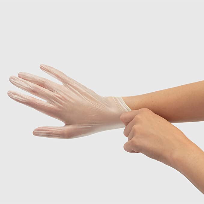 Fromm. Gants en Vinyle Transparent Non-Poudres Extra Large - Pqt. 100 - Concept C. Shop