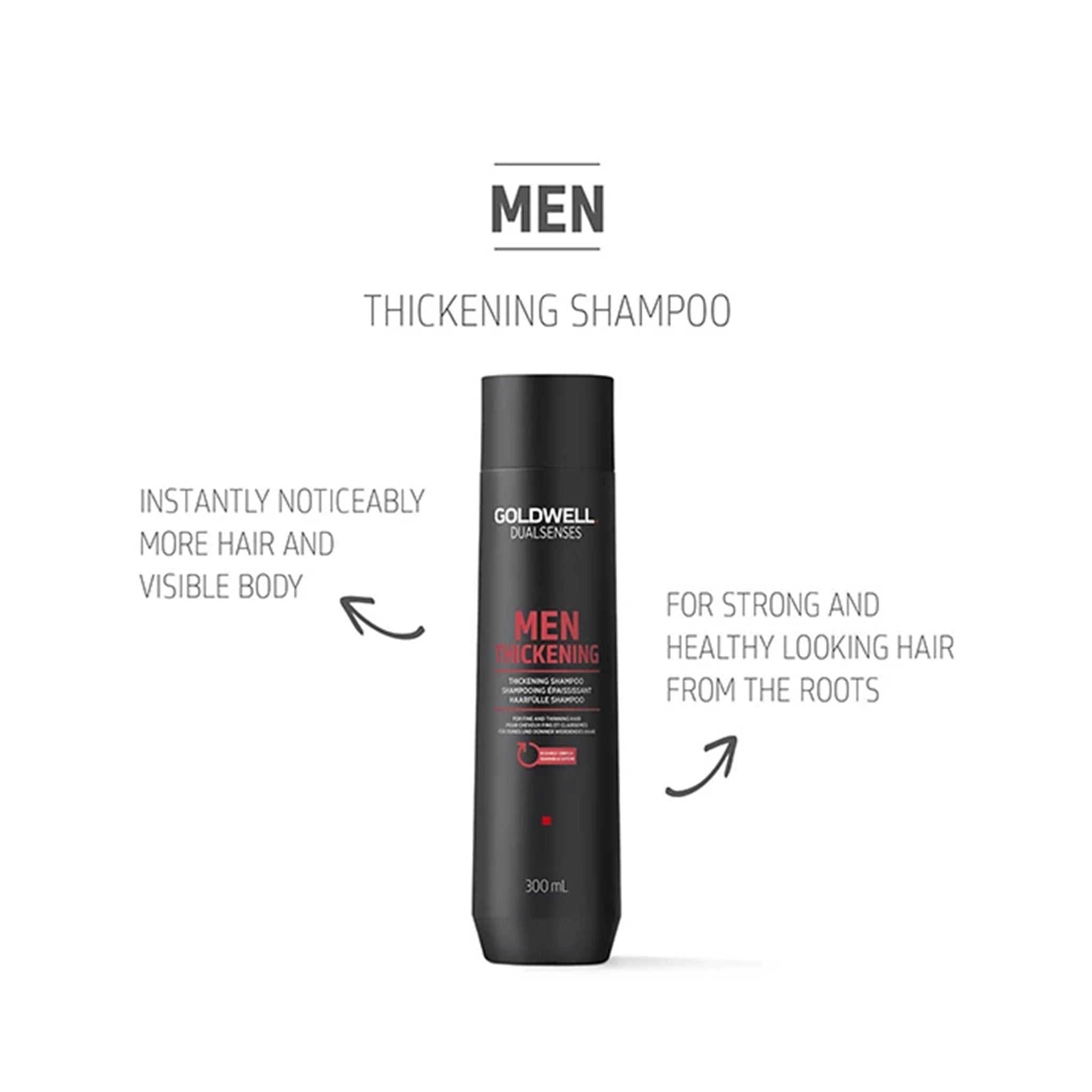 Goldwell. DualSenses Men Shampoing Epaississant - 300 ml - Concept C. Shop