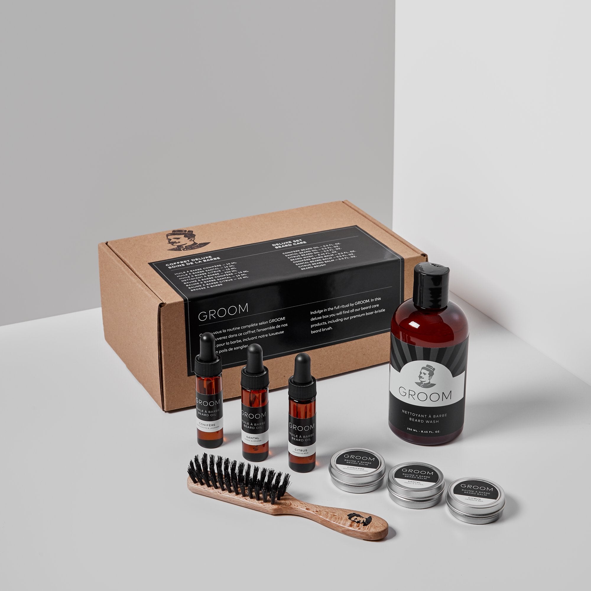 Groom. Coffret Deluxe - Soins de la Barbe - Concept C. Shop