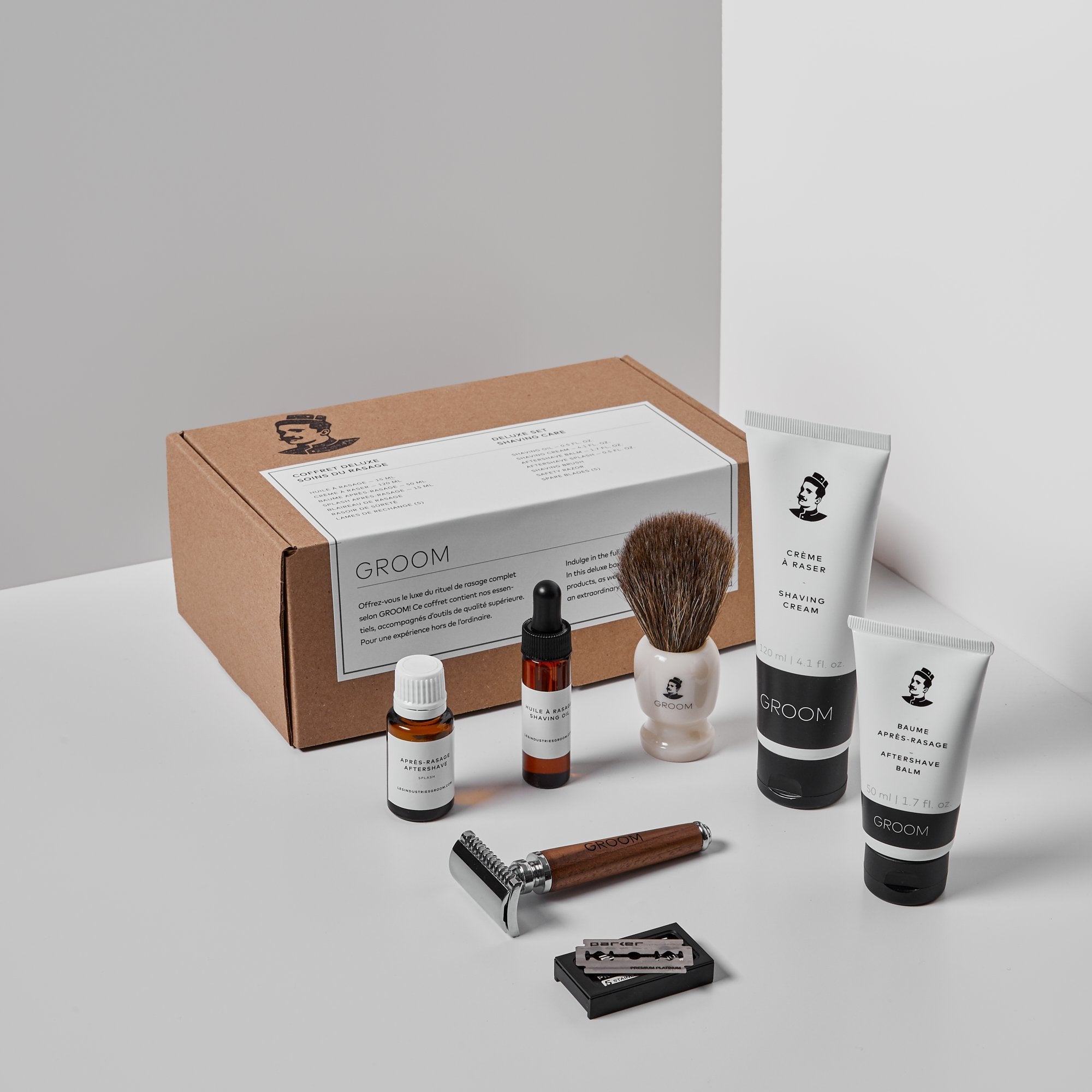 Groom. Coffret Deluxe - Soins du Rasage - Concept C. Shop