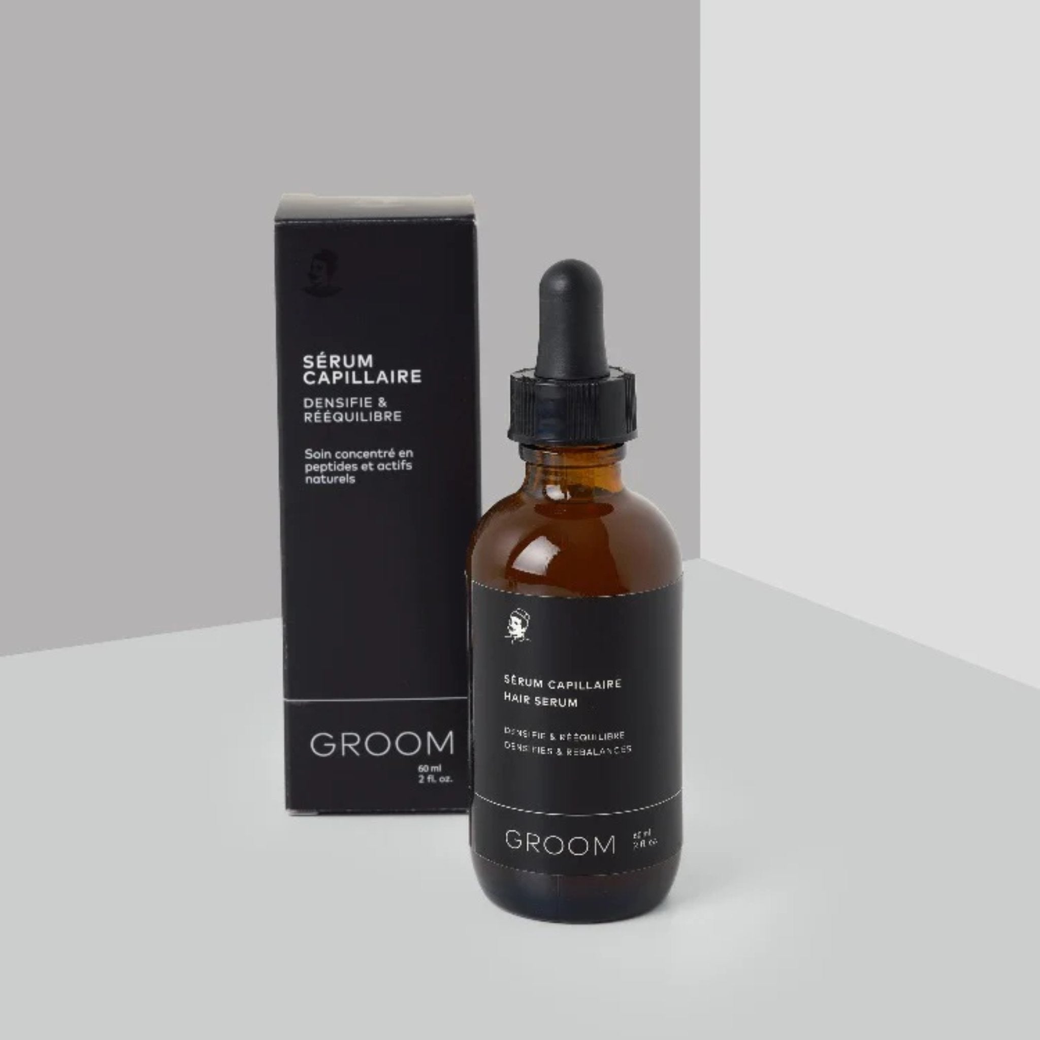 Groom. Sérum Capillaire Densifiant Et Rééquilibrant - 60 ml - Concept C. Shop