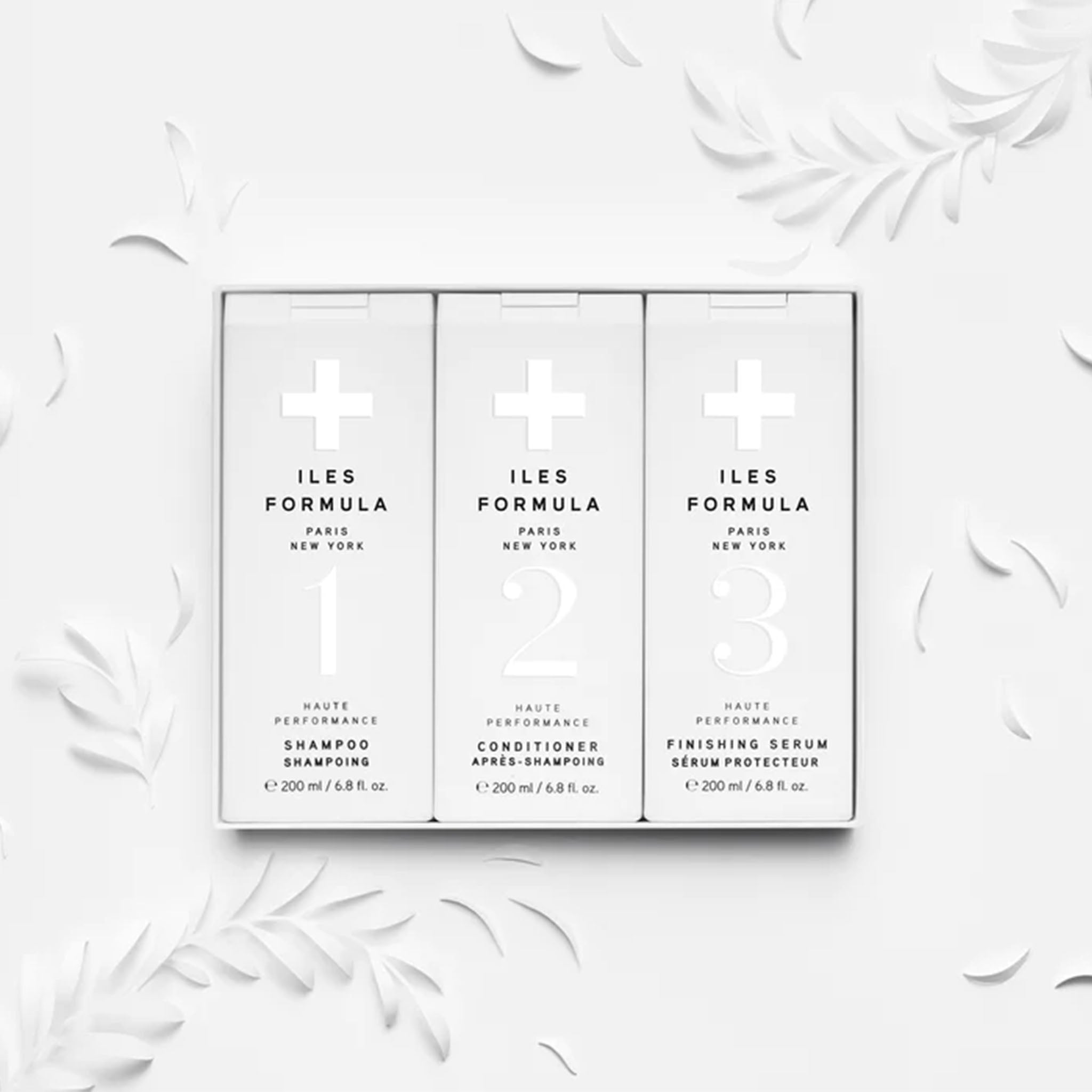 Iles Formula. Coffret Haute Performance Soins 3 Étapes - Shampoing, Revitalisant et Sérum Protecteur - Concept C. Shop