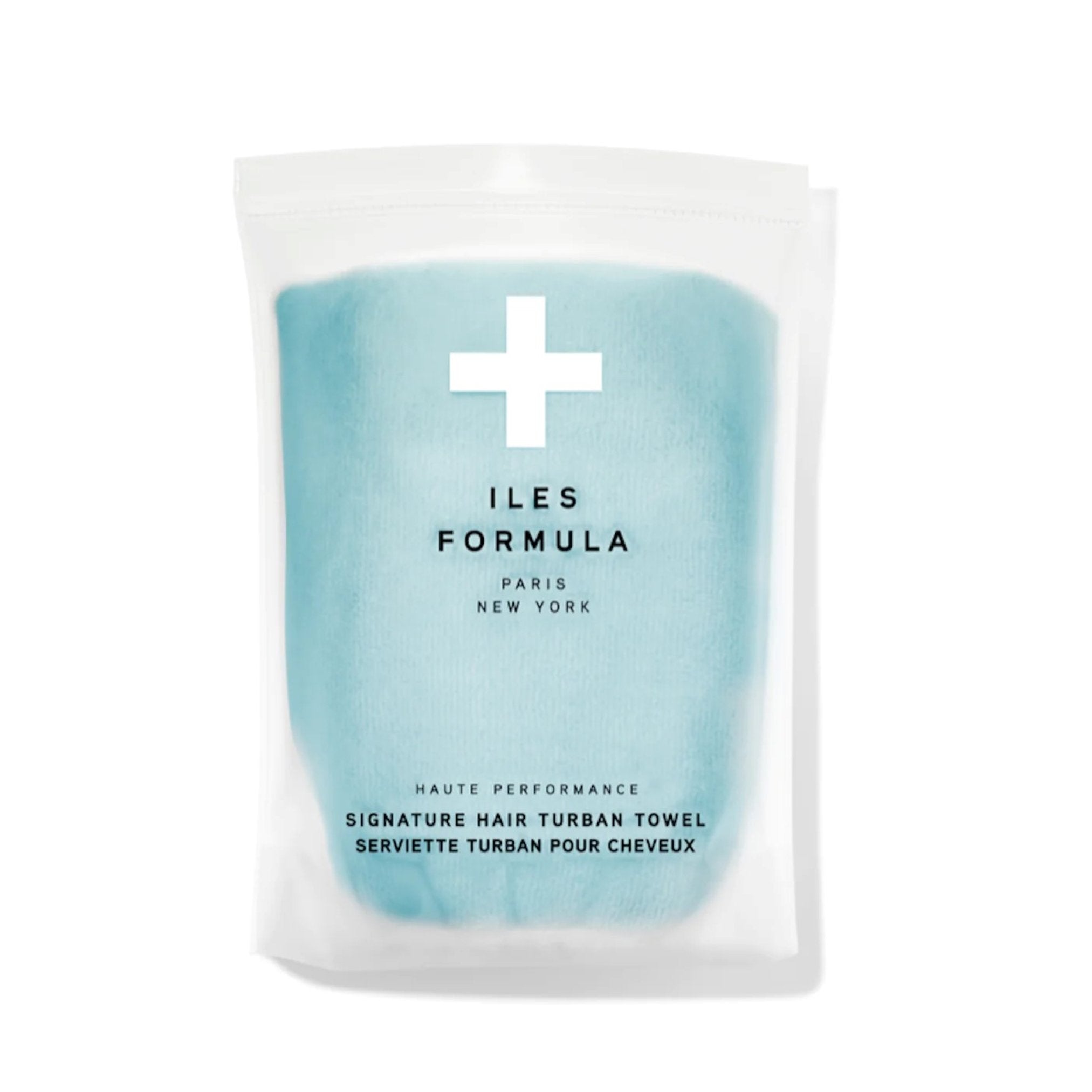 Iles formula. Serviette turban en microfibre - Bleu - Concept C. Shop