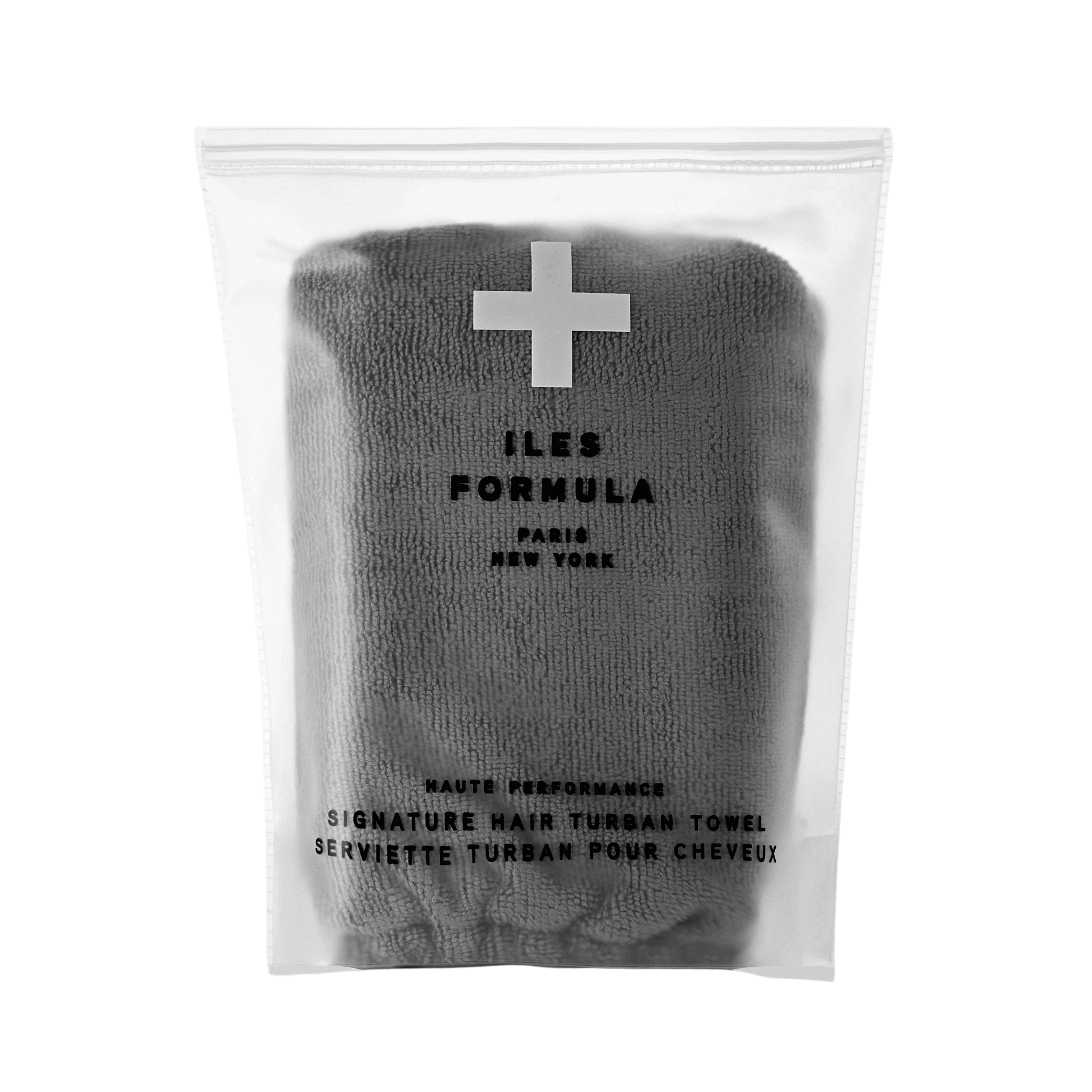 Iles Formula. Serviette Turban en Microfibre - Grise - Concept C. Shop