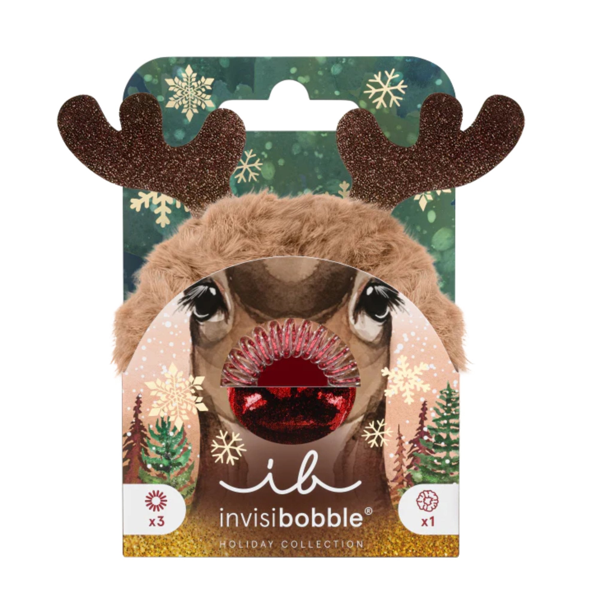 Invisibobble. Ensemble Red Nose Reindeer - Pqt. 4 - Concept C. Shop