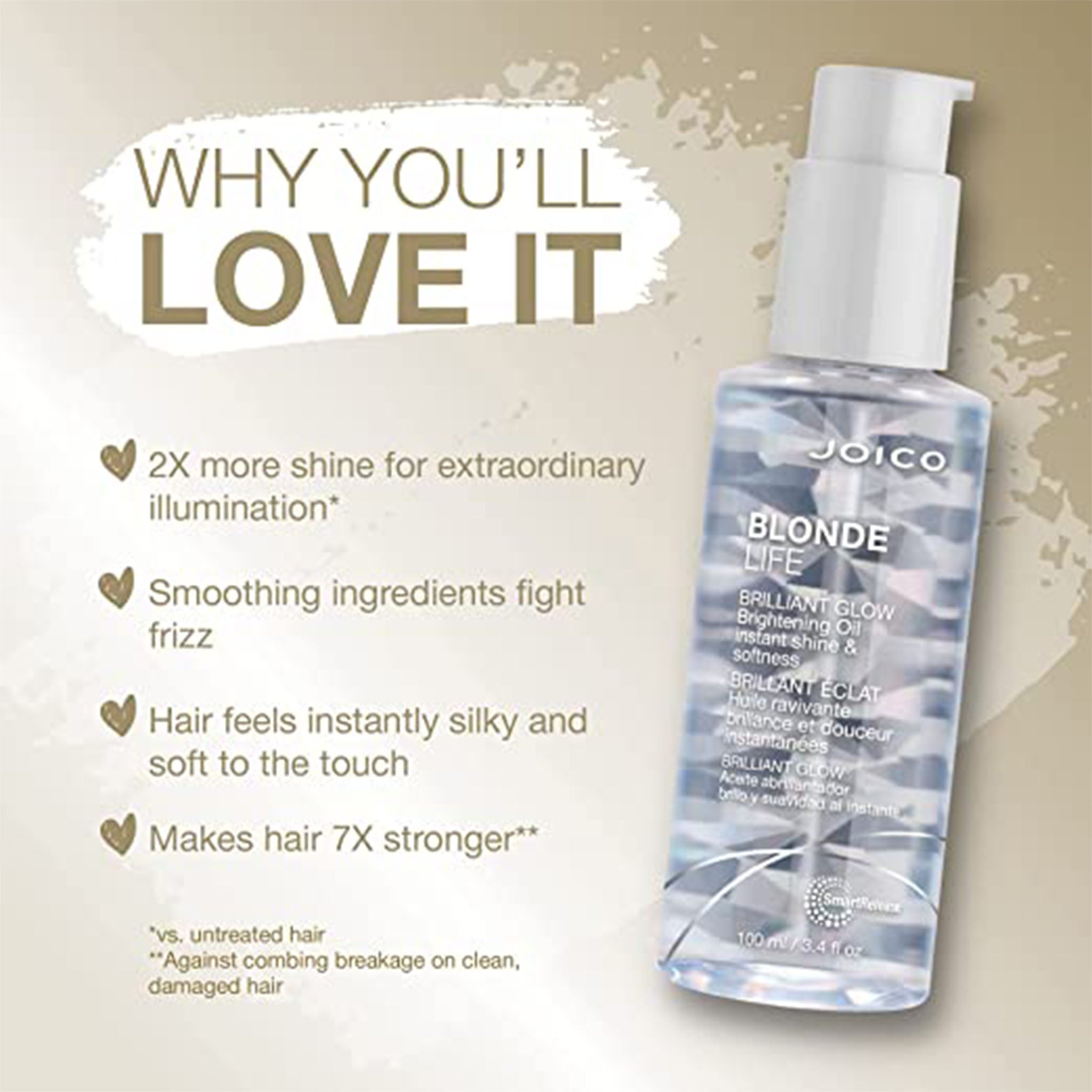 Joico. Huile Ravivante Blonde Life - 100 ml - Concept C. Shop