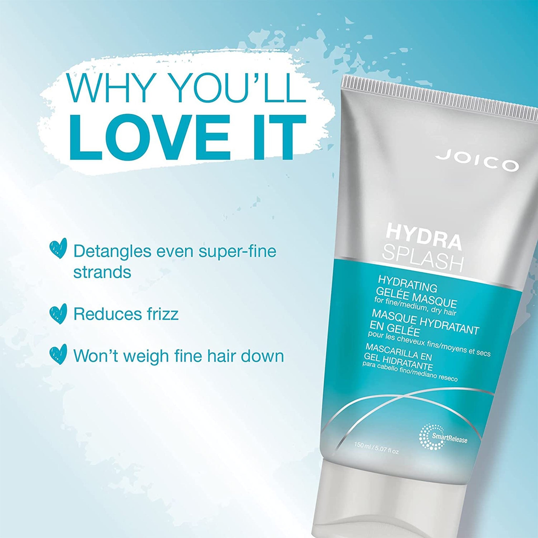 Joico. Masque Hydratant en Gelée HydraSplash - 150 ml - Concept C. Shop