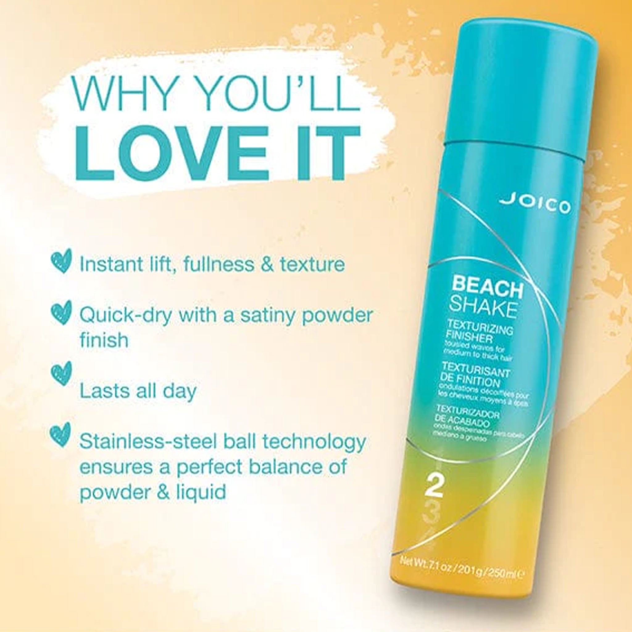 Joico. Texturisant de Finition Beach Shake Tenue 2 - 250 ml - Concept C. Shop