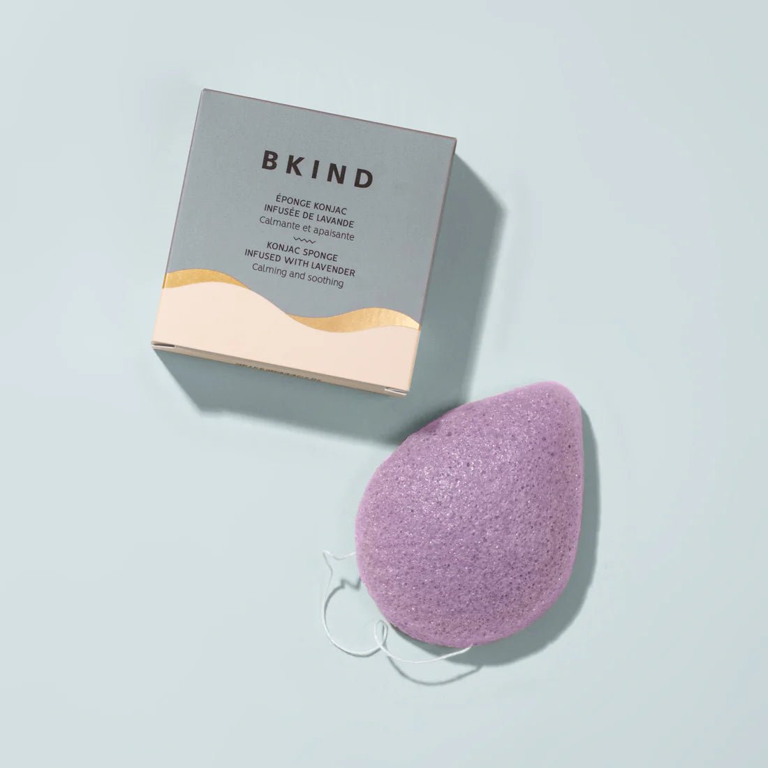 KIND. Éponge Konjac infusée de Lavande - Concept C. Shop