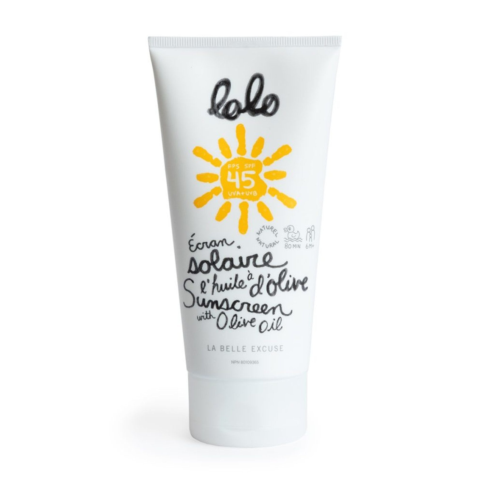 Lolo. Écran Solaire à l'Huile d'Olive - 150 g - Concept C. Shop