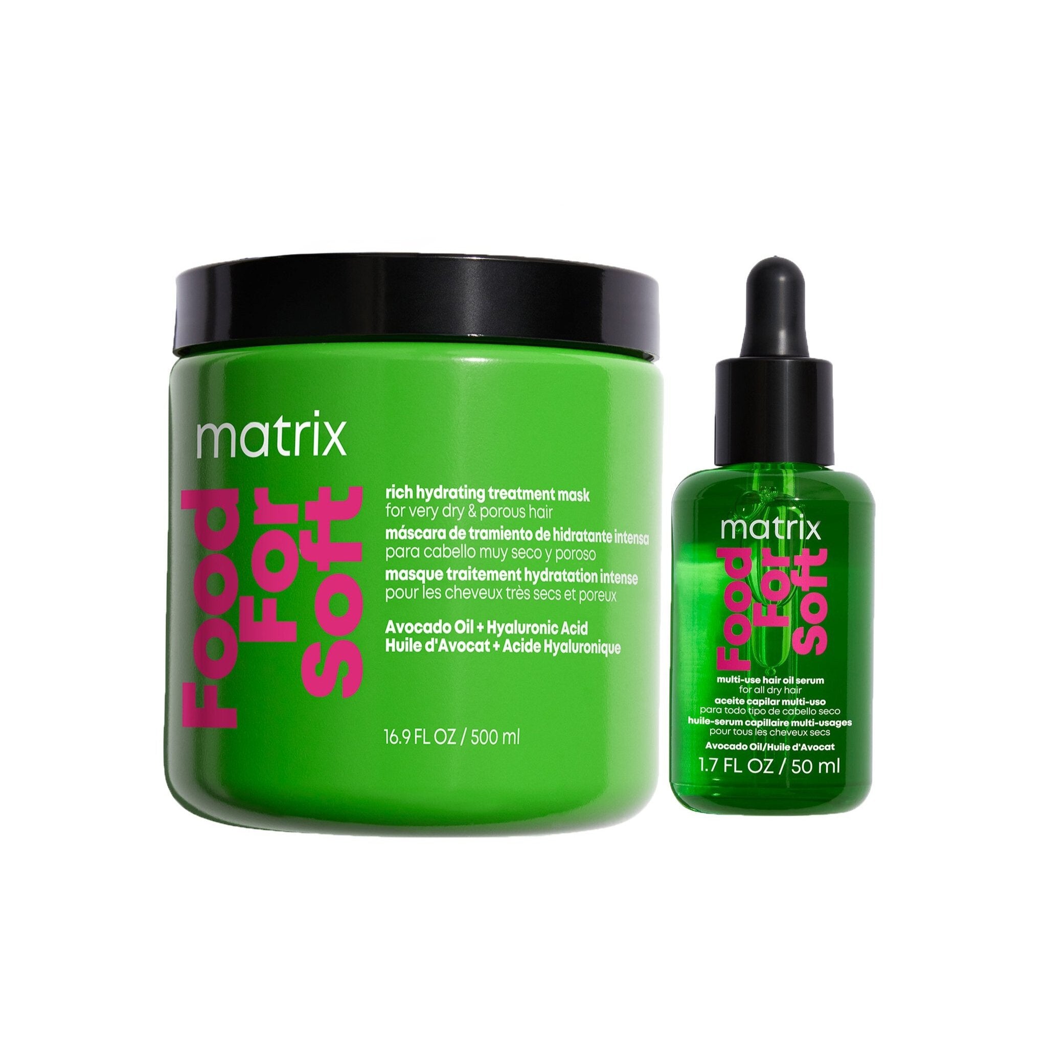 Matrix. Duo Hydratation Intense Food For Soft - 500 ml (en solde) - Concept C. Shop