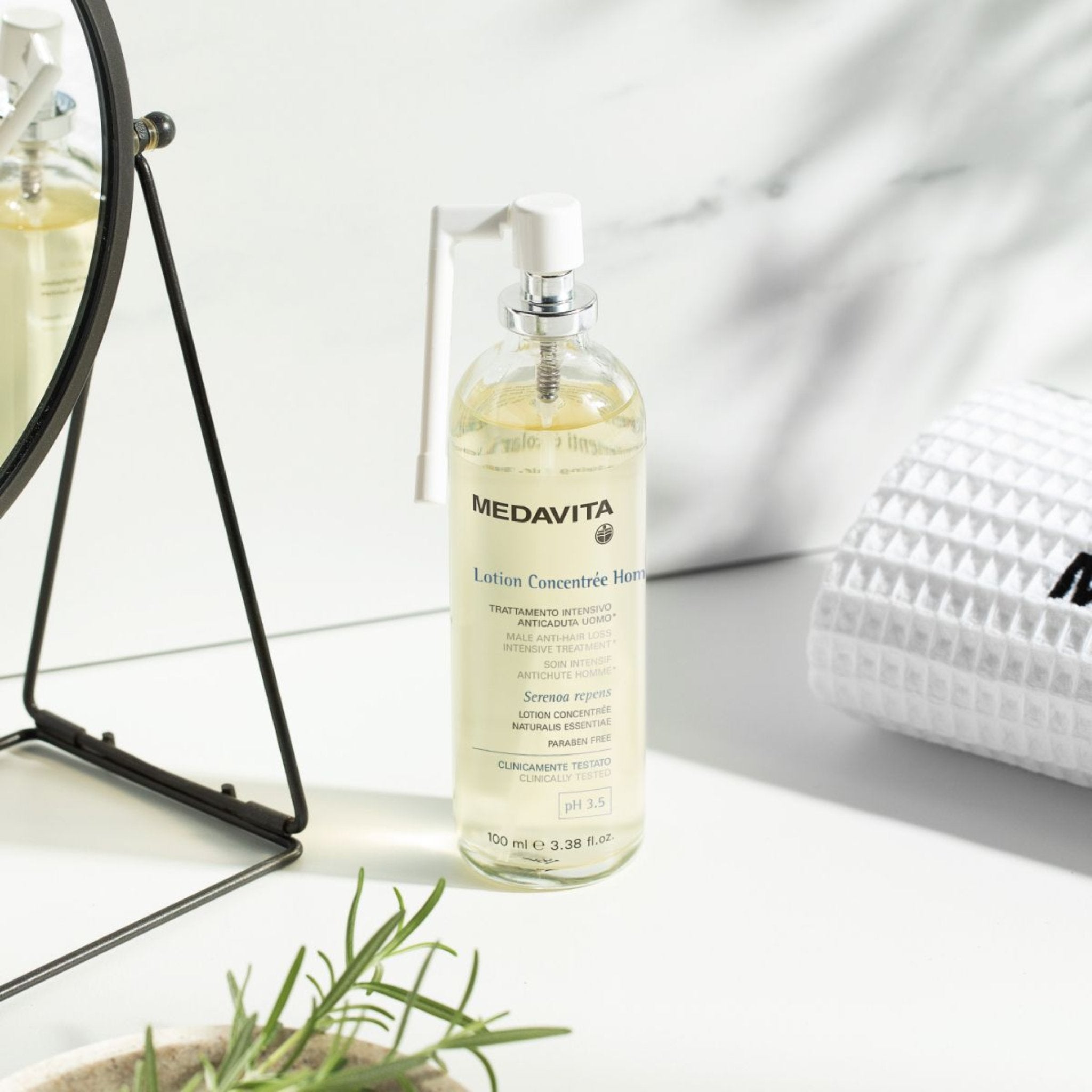 Medavita. Lotion Concentrée Traitement Intensif Antichute pour Homme - 100 ml - Concept C. Shop