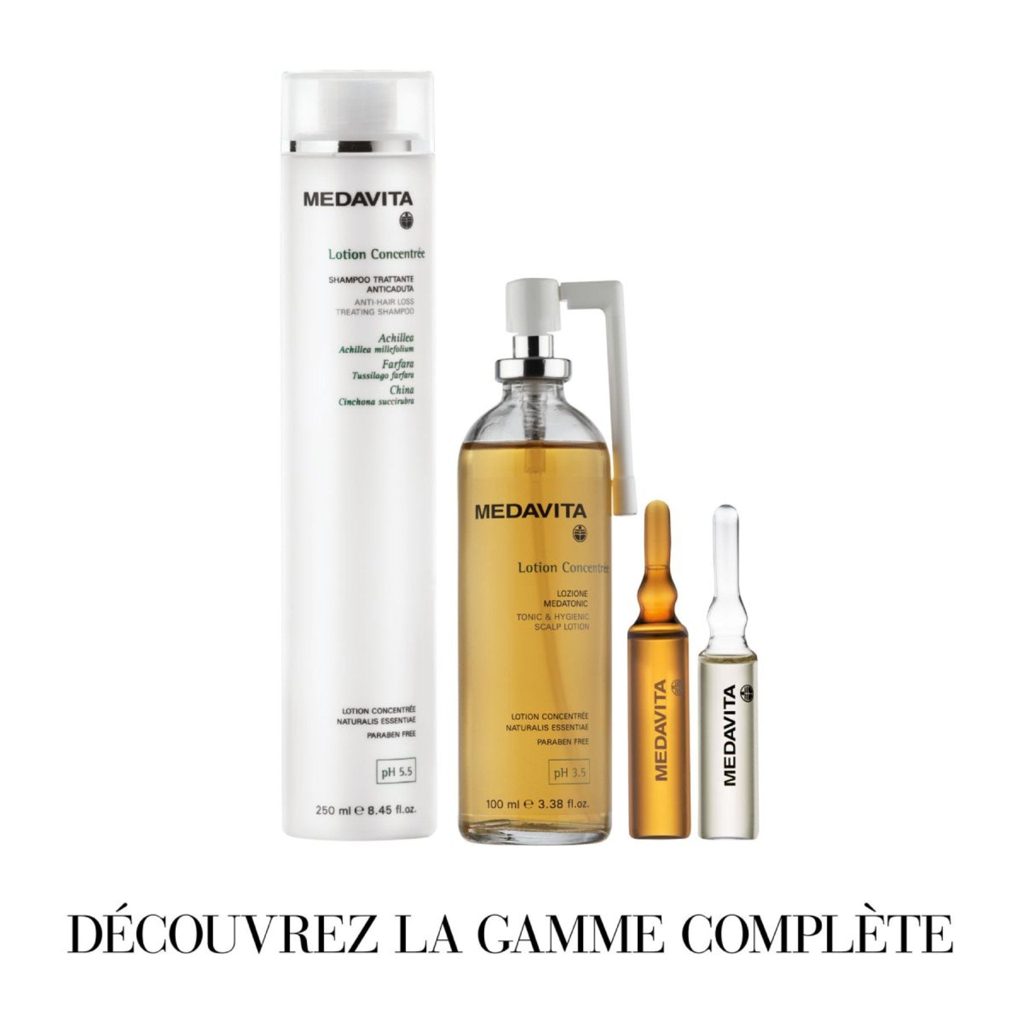 Medavita. Shampoing Traitant Antichute Lotion Concentrée pour Femme - 250 ml - Concept C. Shop