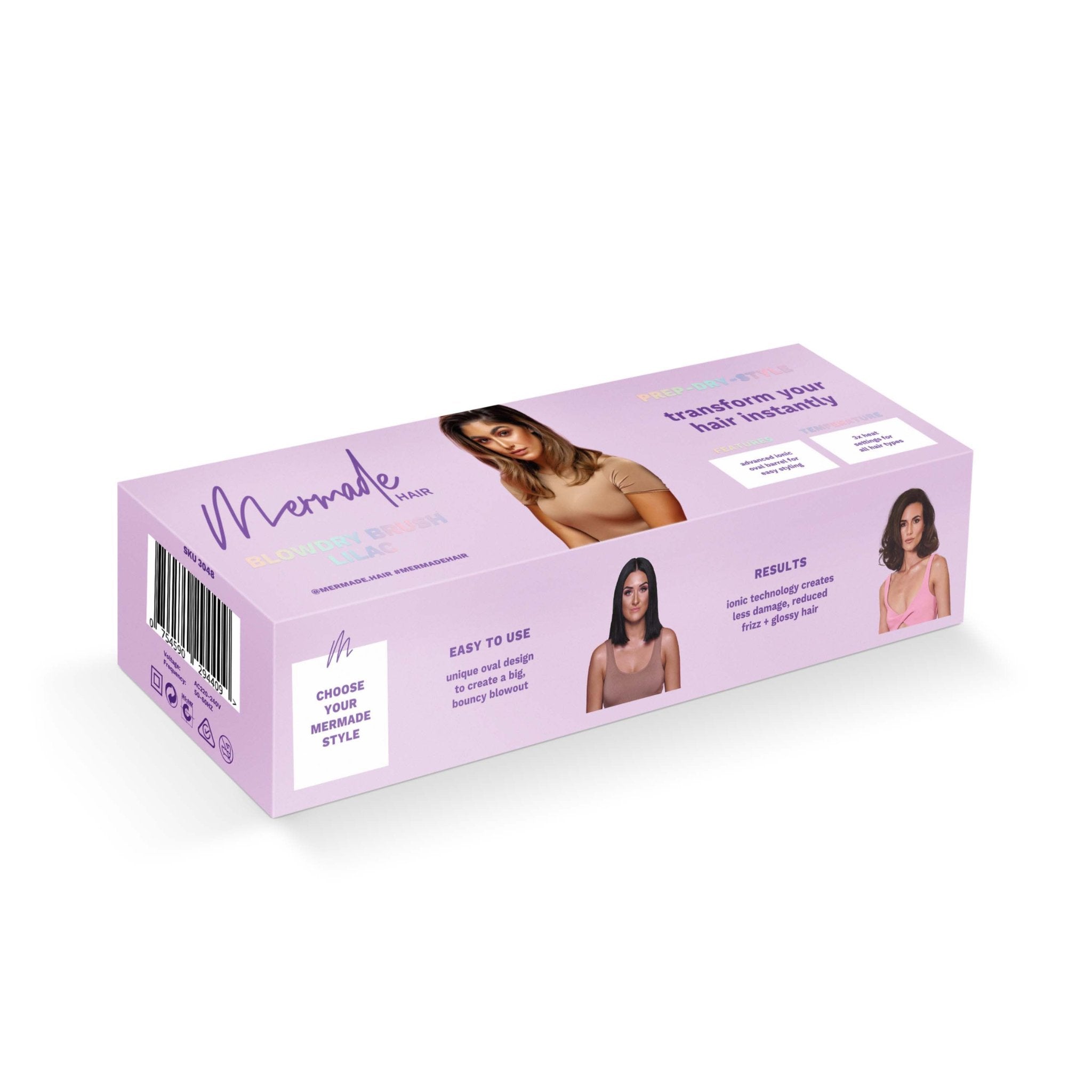 Mermade. Brosse Séchoir - Lilas - Concept C. Shop