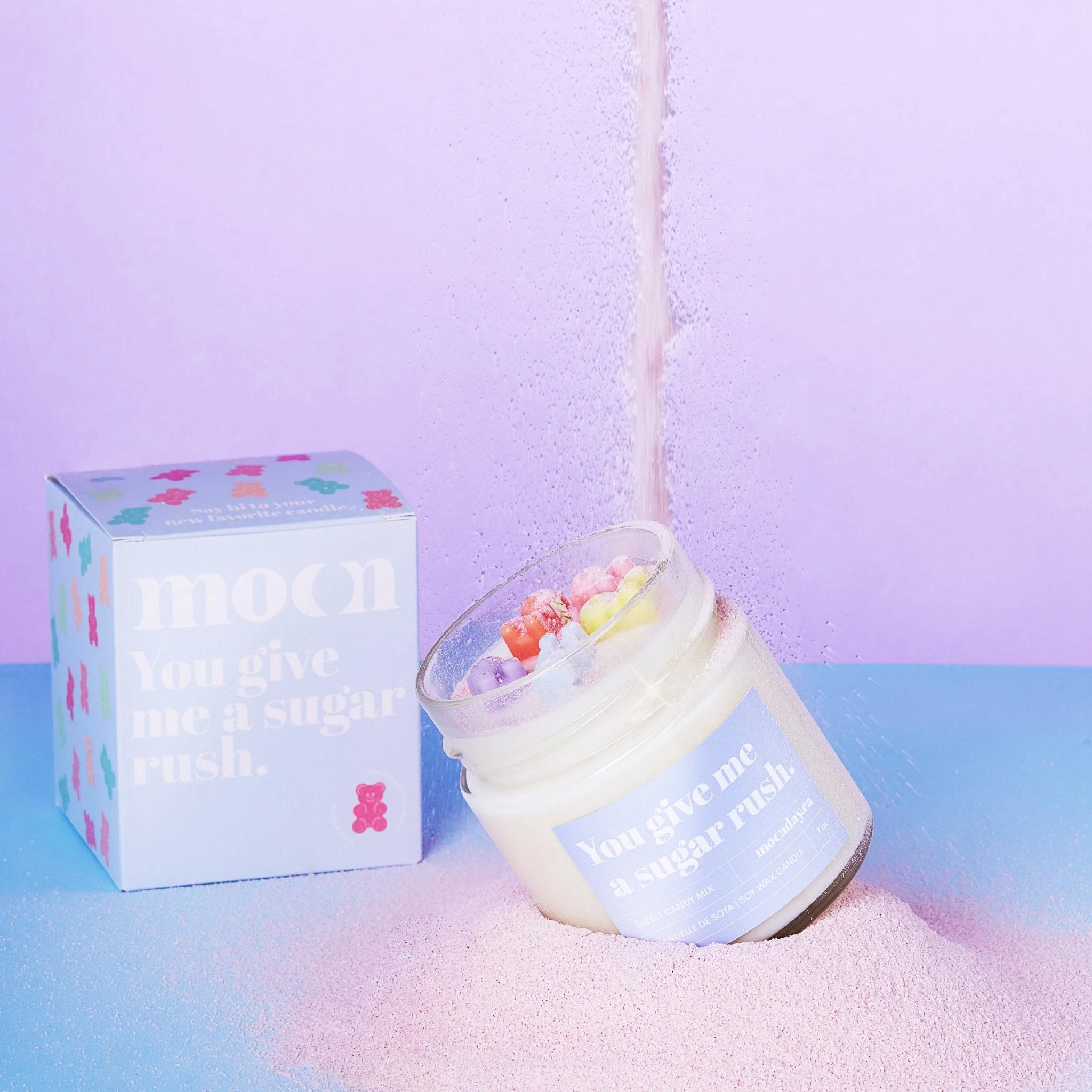 Moonday. Chandelle de Soya Sugar rush - 190g / 45h - Concept C. Shop
