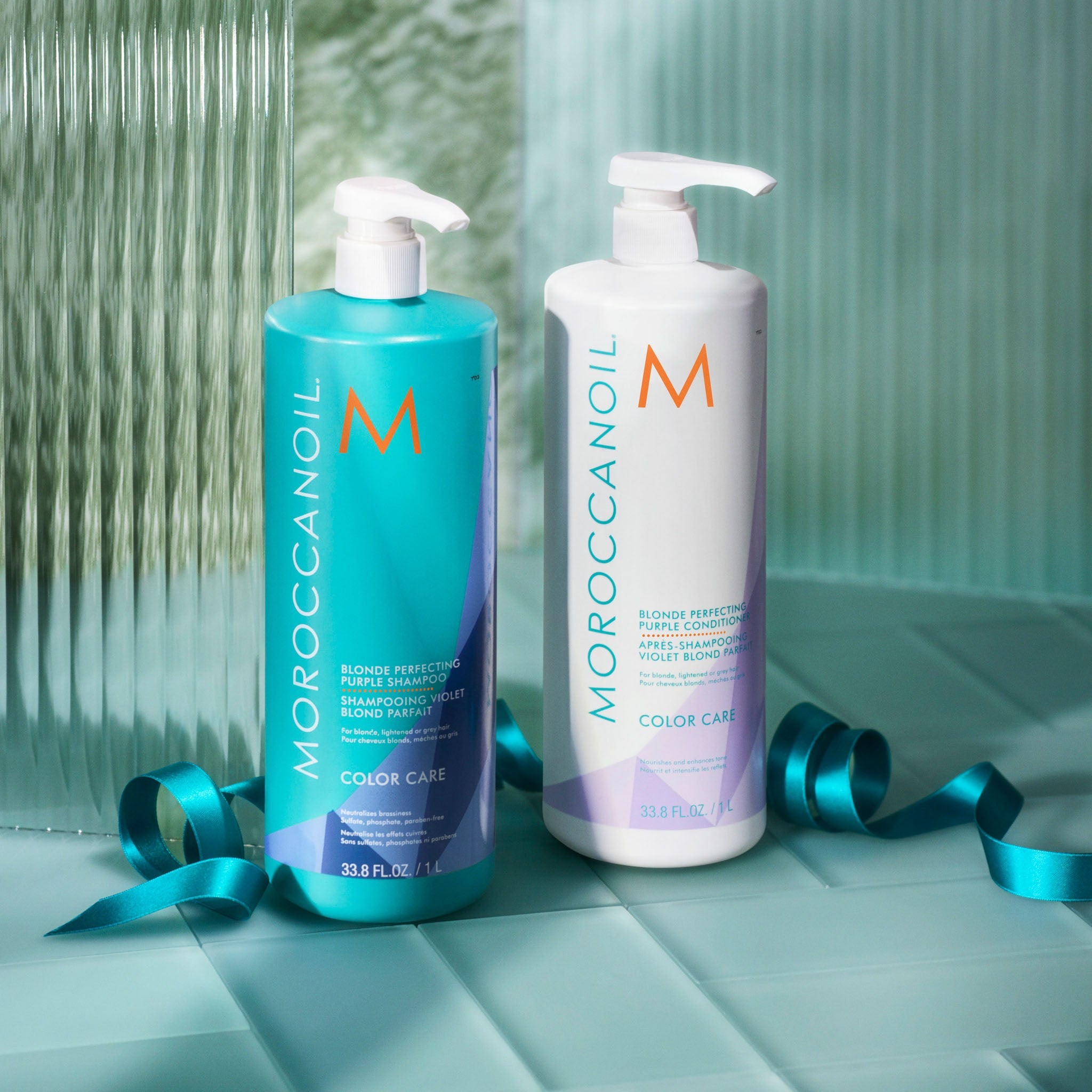 Moroccanoil. Shampoing Violet Blond Parfait Color Care - 1000 ml - Concept C. Shop