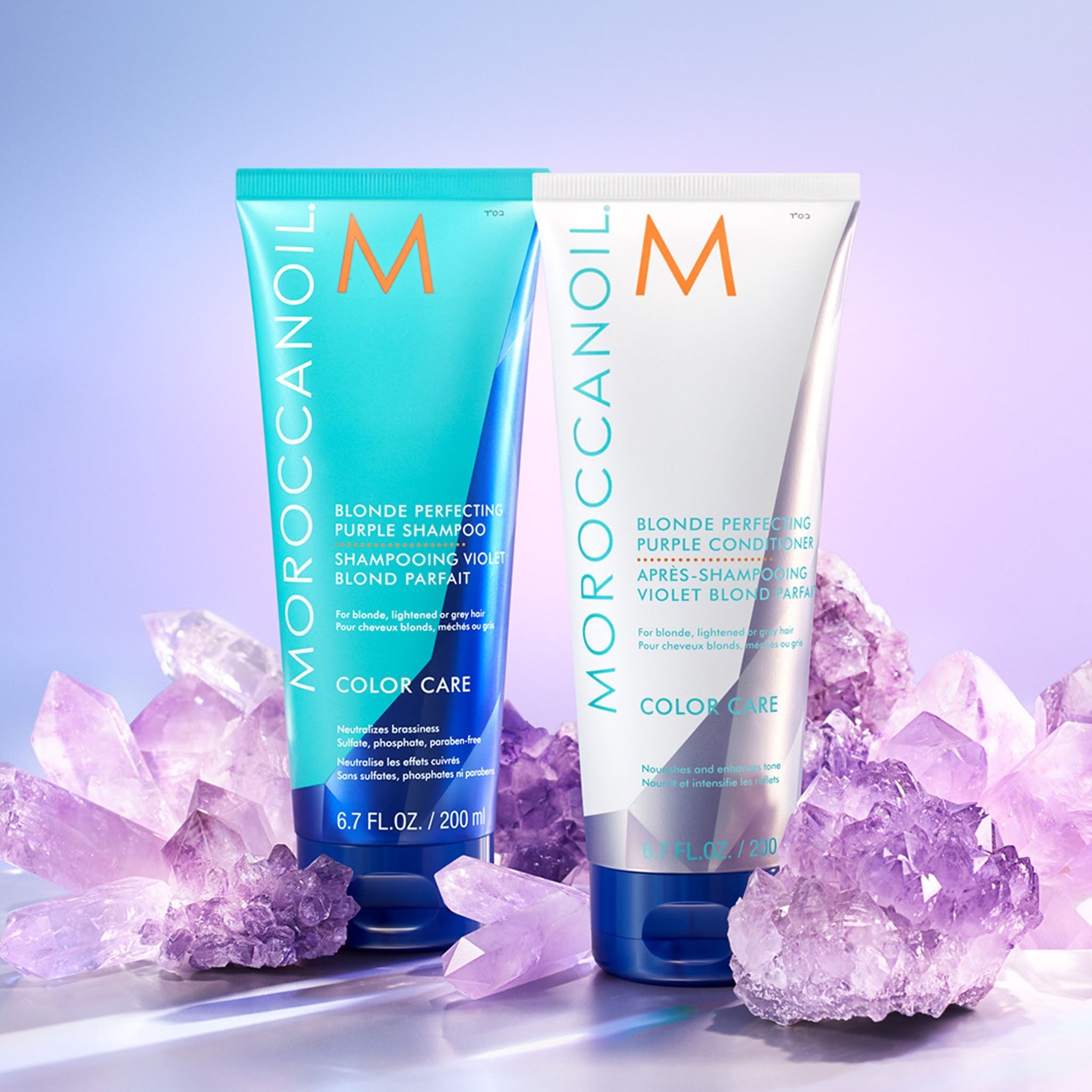 Moroccanoil. Shampoing Violet Blond Parfait Color Care - 200 ml - Concept C. Shop